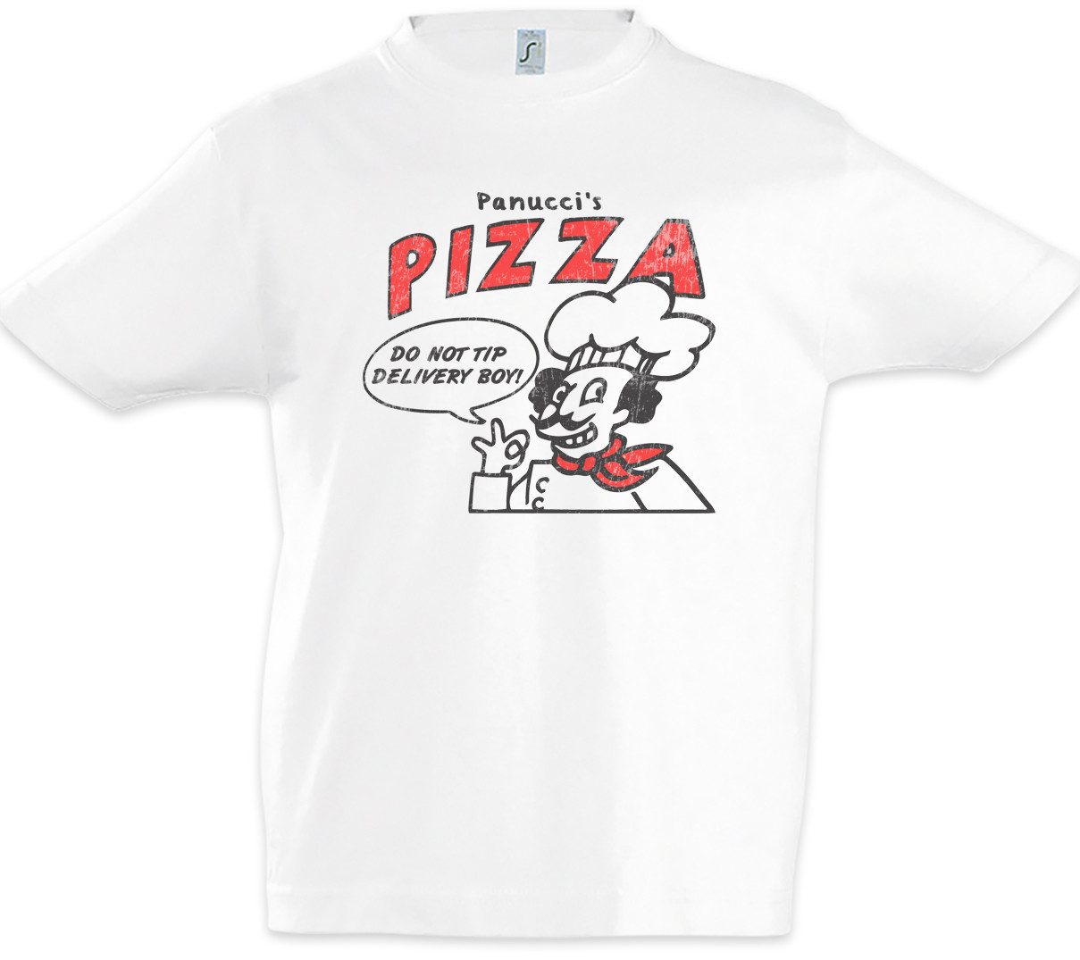Print-Shirt Panucci's Pizza Kinder T-Shirt Italia Italien Maker Fire Pizzabäcker