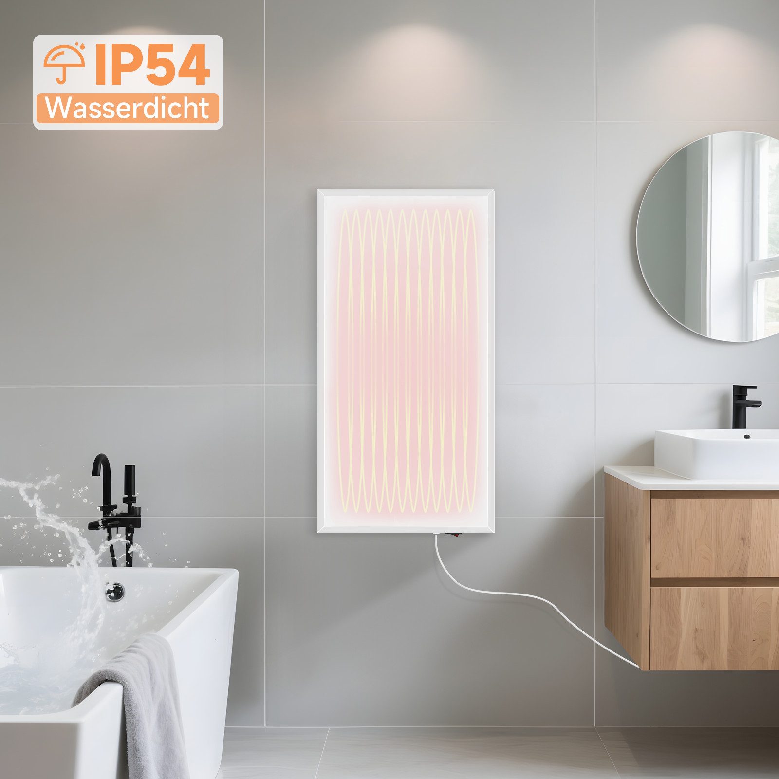 Nettlife Infrarotheizung Energiesparend Infrarot Wandheizung 170/290W günstig online kaufen