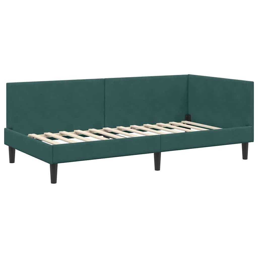 vidaXL Bett Eckbettgestell Dunkelgrün 80 x günstig online kaufen