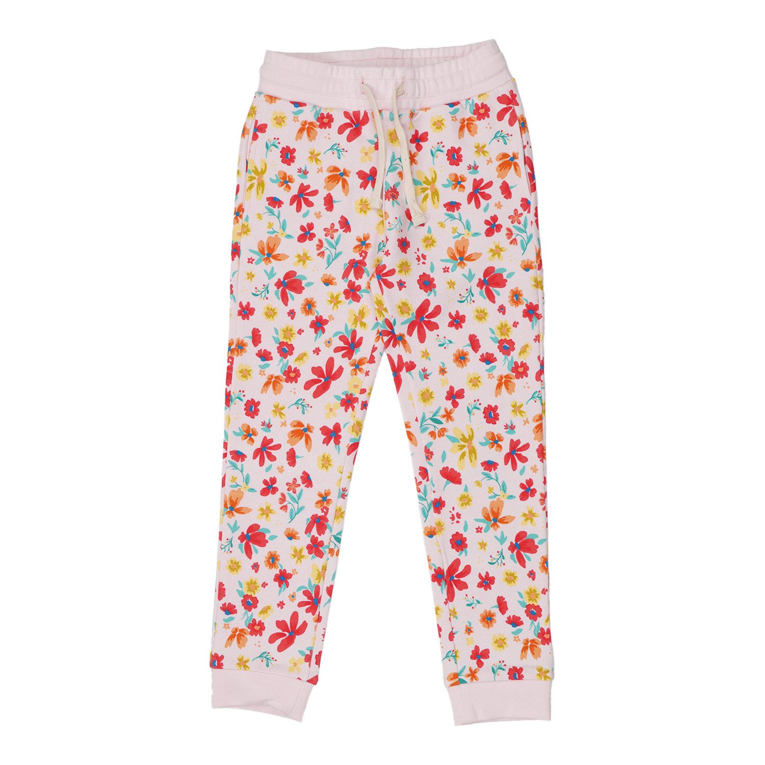 Walkiddy Jogger Pants Walkiddy Blumen Kinder Bio Baumwolle GOTS Rosa - Bio Baumwolle,GOTS, Kinderbekleidung,nachhaltige Klamotten