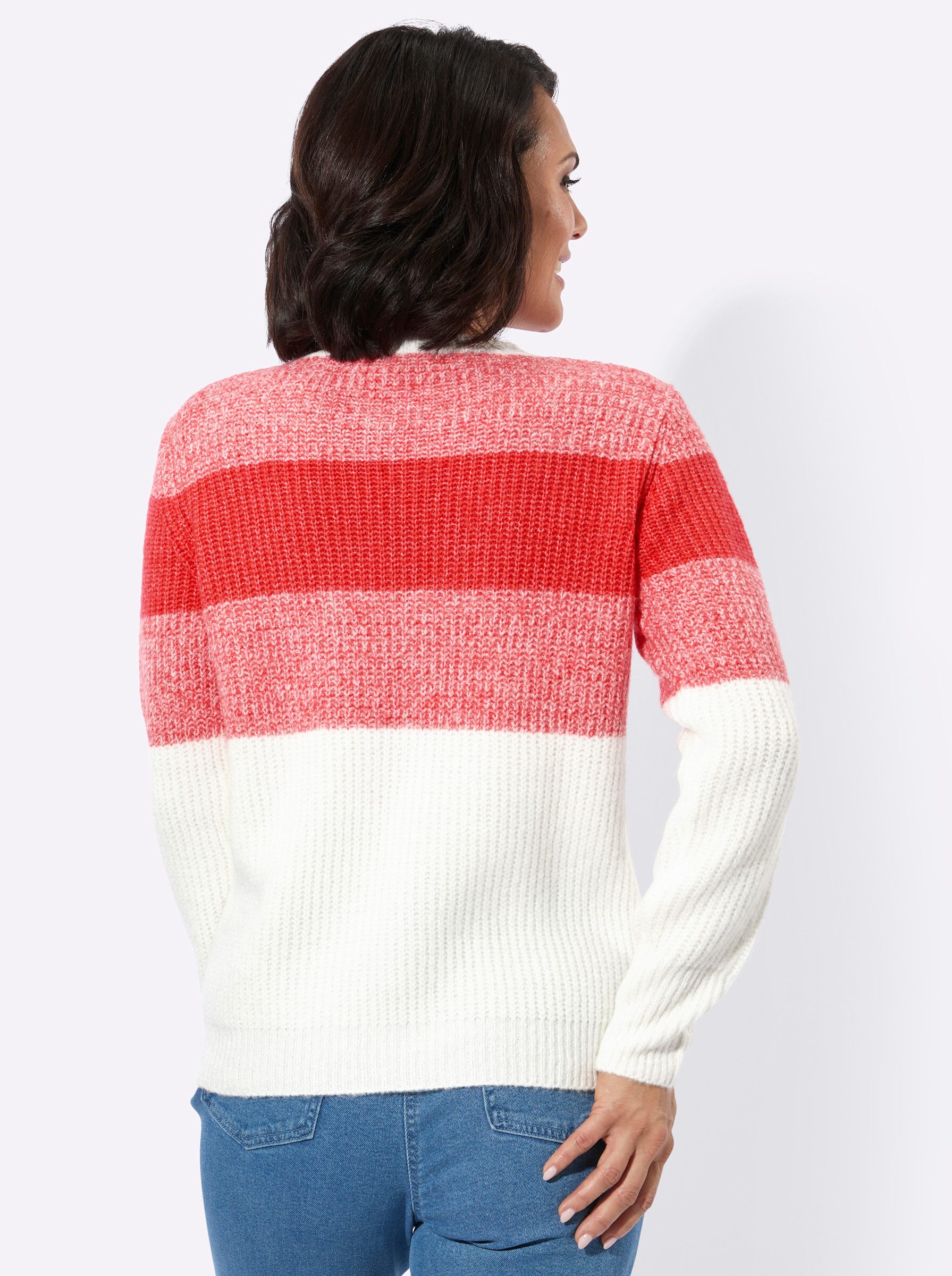 Witt Strickpullover Rundhals-Pullover Langarm Materialmix günstig online kaufen