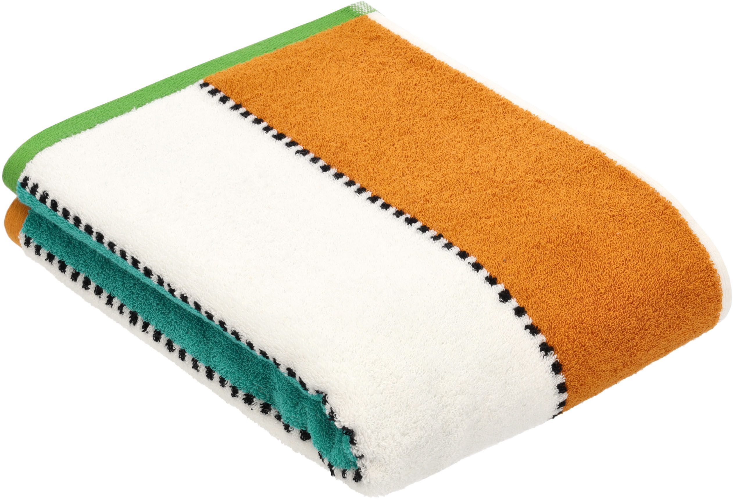 Vossen Badetuch Colour Clash, Walkfrottier (1-St)