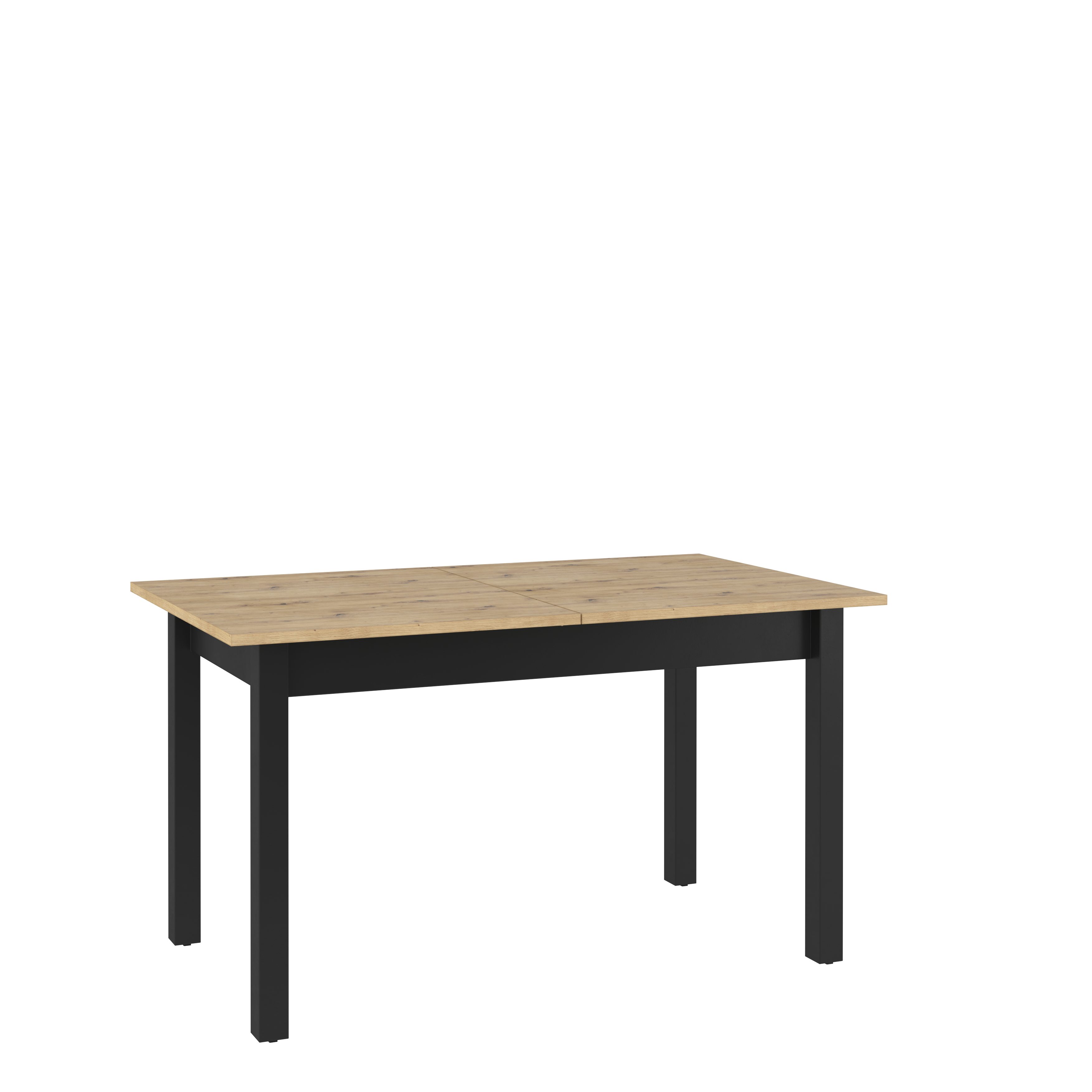 Friderik-EU Esstischplatte QUANT QA-10 Ausziehbarer Tisch im Loft-Stil, Artisan Eiche, 146x80x84