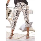 Buffalo Jerseyhose in 7/8-Länge für den Sommer, Schlupfhose mit Alloverdruck und Taschen, leichte Sommerhose, elastisch