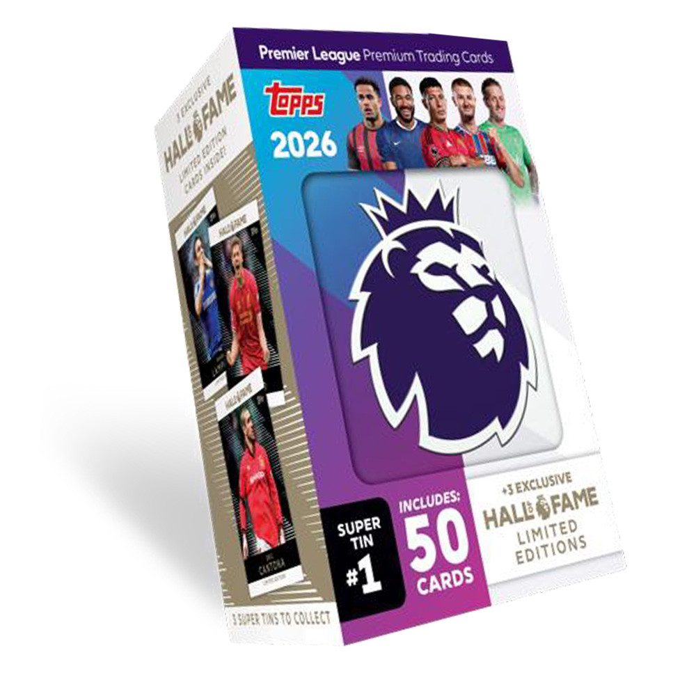 Topps Sammelkarte Premier League 2025/26 Trading Cards 1 Super Tin Box (zufäll. Auswahl)