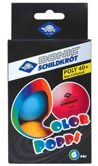 Donic-Schildkröt Tischtennisball Colour Popps 6 Stück bunt, Tischtennis Bälle Tischtennisball Ball Balls