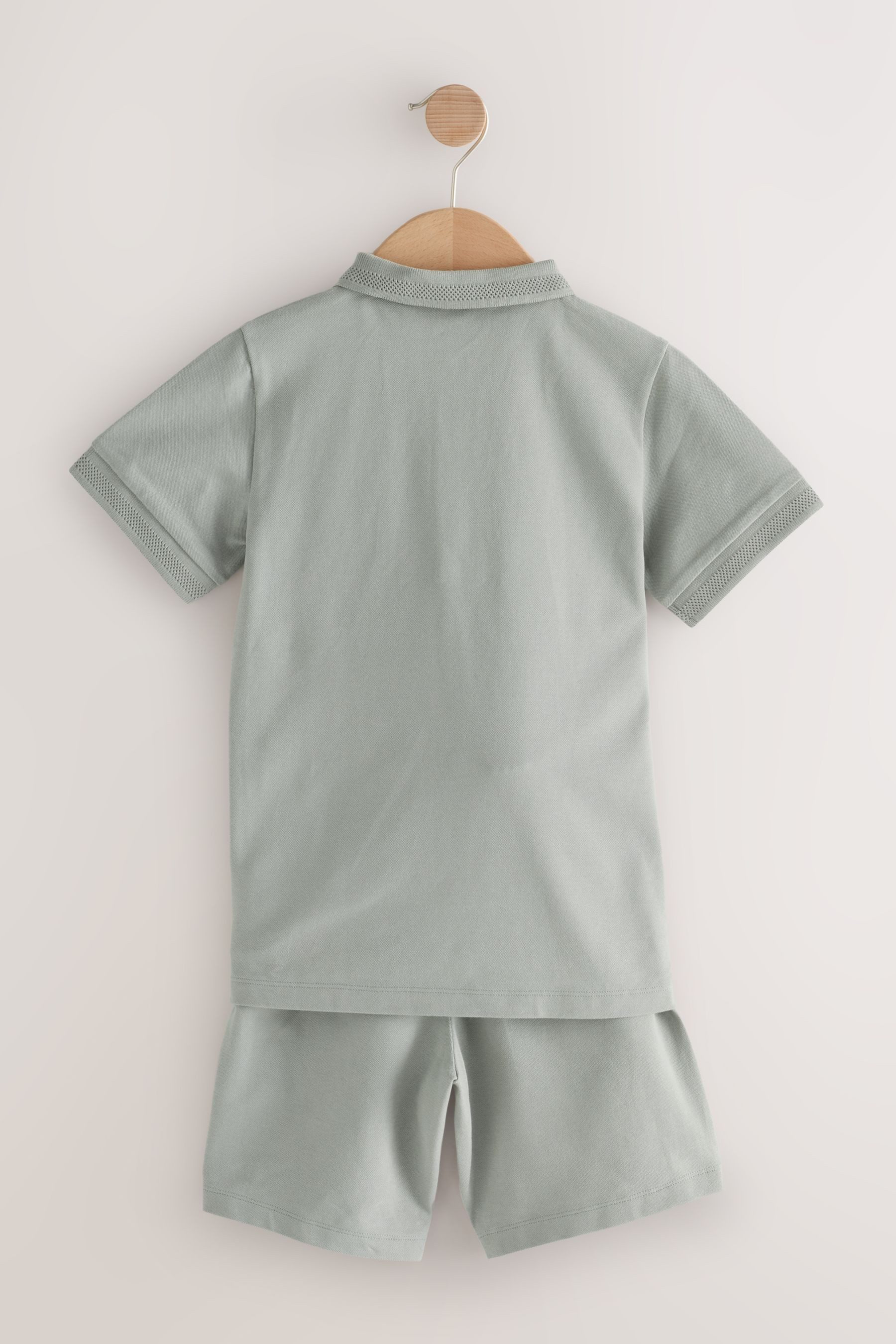 Next Shirt & Shorts Kurzärmeliges Polo-Shirt und Shorts im Set (2-tlg)
