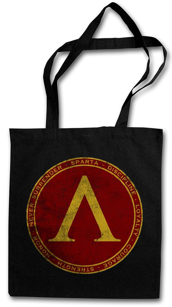 Beuteltasche Sparta Stofftasche Logo Insignia Zeichen 300 Leonidas Spartaner Polis