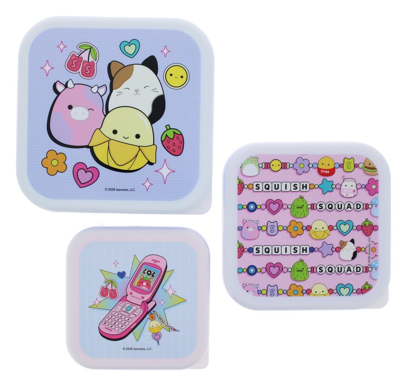 Thumbs Up Lunchbox Squishmallows Snackboxen 3er-Pack