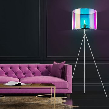 etc-shop LED Stehlampe, Leuchtmittel inklusive, Warmweiß, Design Stand Decken Fluter Wohn Schlaf Zimmer Steh Lampe mehrfarbig im