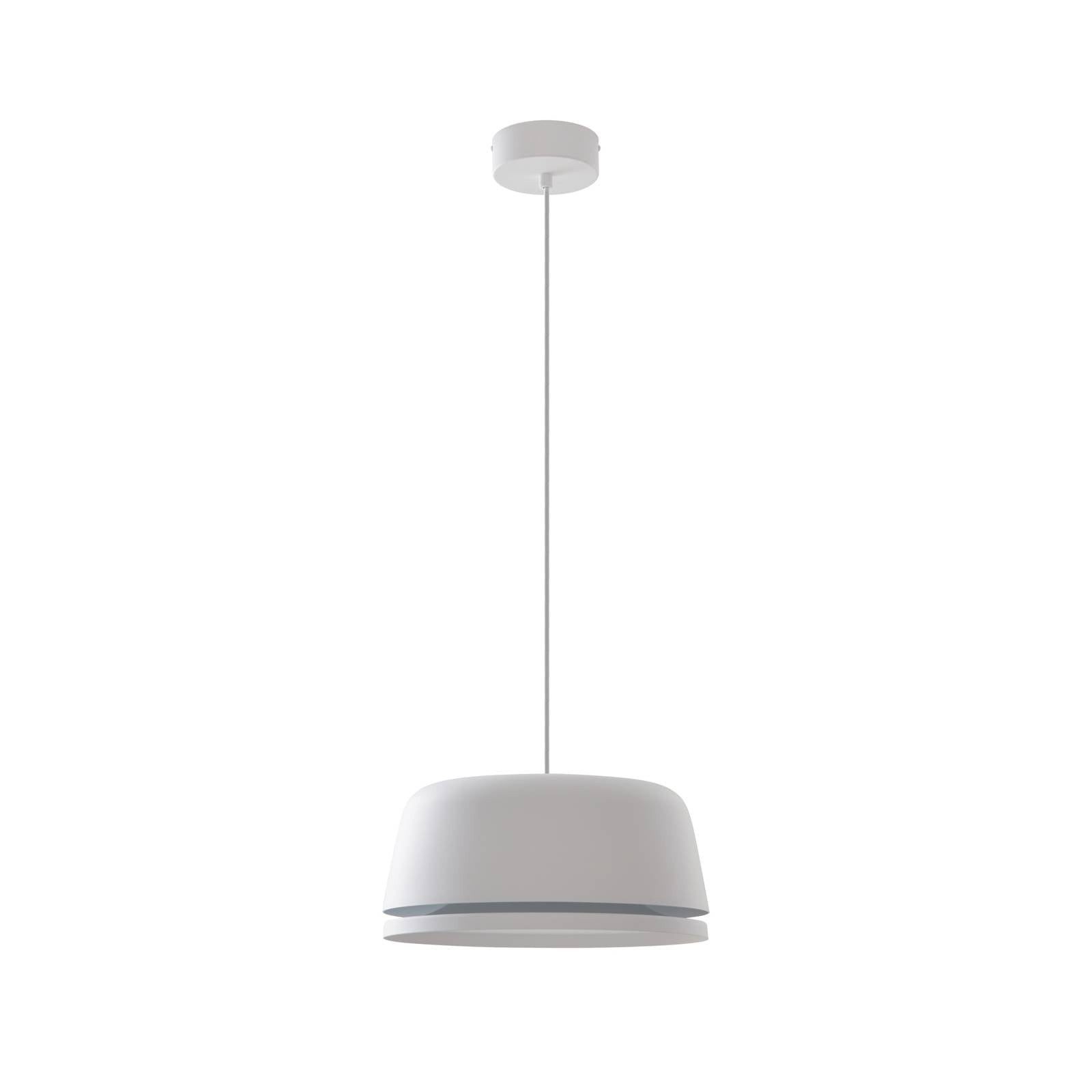 Lucande Hängeleuchte Faelinor, LED, Metall, Weiß warmweiß IP20, LED 10,5 W gesamt, warmweiß