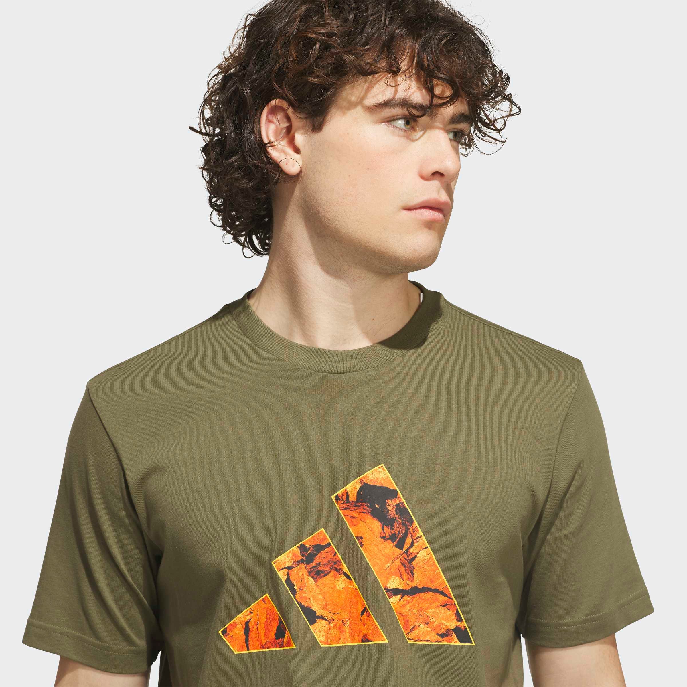 adidas Sportswear T-Shirt M PHOTRK 3B T mit Rundhalsausschnitt, aus Baumwolle