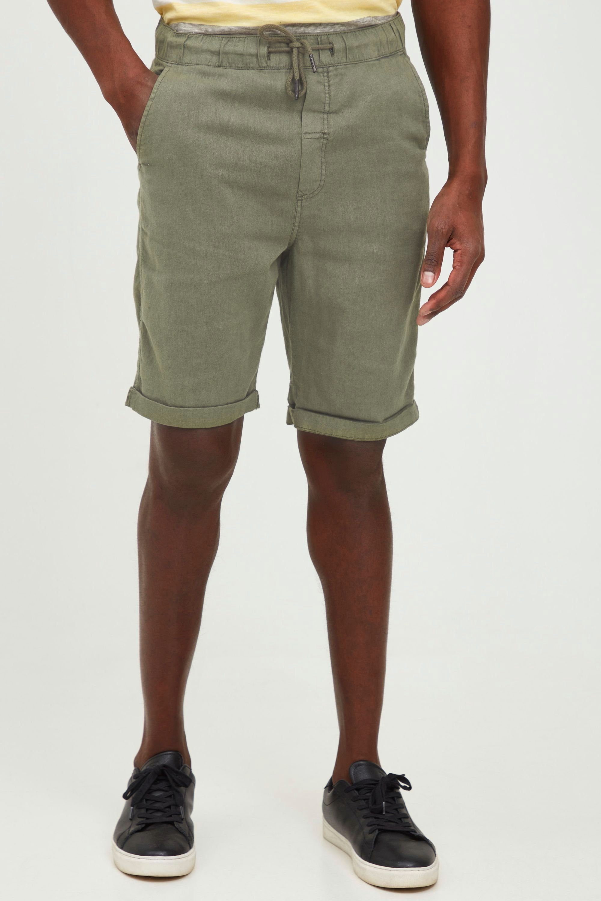 !Solid Shorts SDTruc Shorts Linen - 21105213 kurze Hose aus Leinen IVY GREEN (190512)
