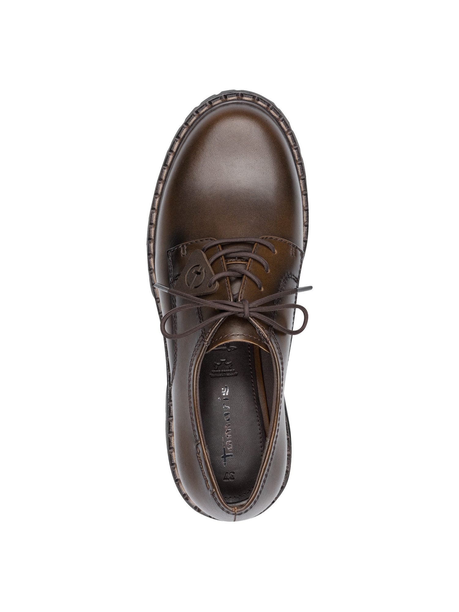 Tamaris TOUCH-IT aus Leder kein Absatz 1-23351-47 Schnürschuh TOUCH-IT – Bild 2 von 5