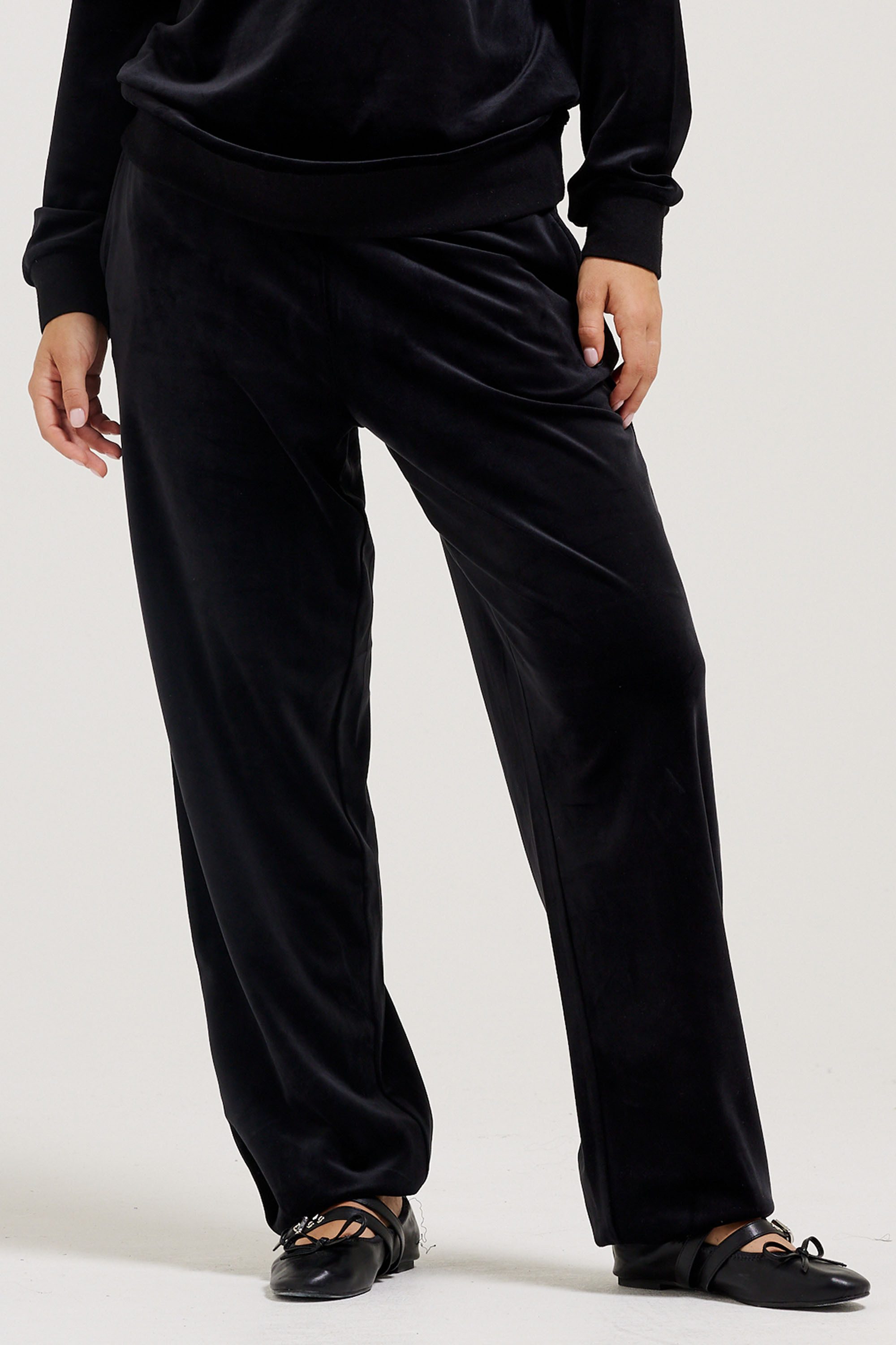 Juicy Couture Sweathose DAVIDSON VELOUR TRACKPANTS Damen Trainingshose Damen, Sweathose, Velour, Jogginghose mit Glitzer, Sale