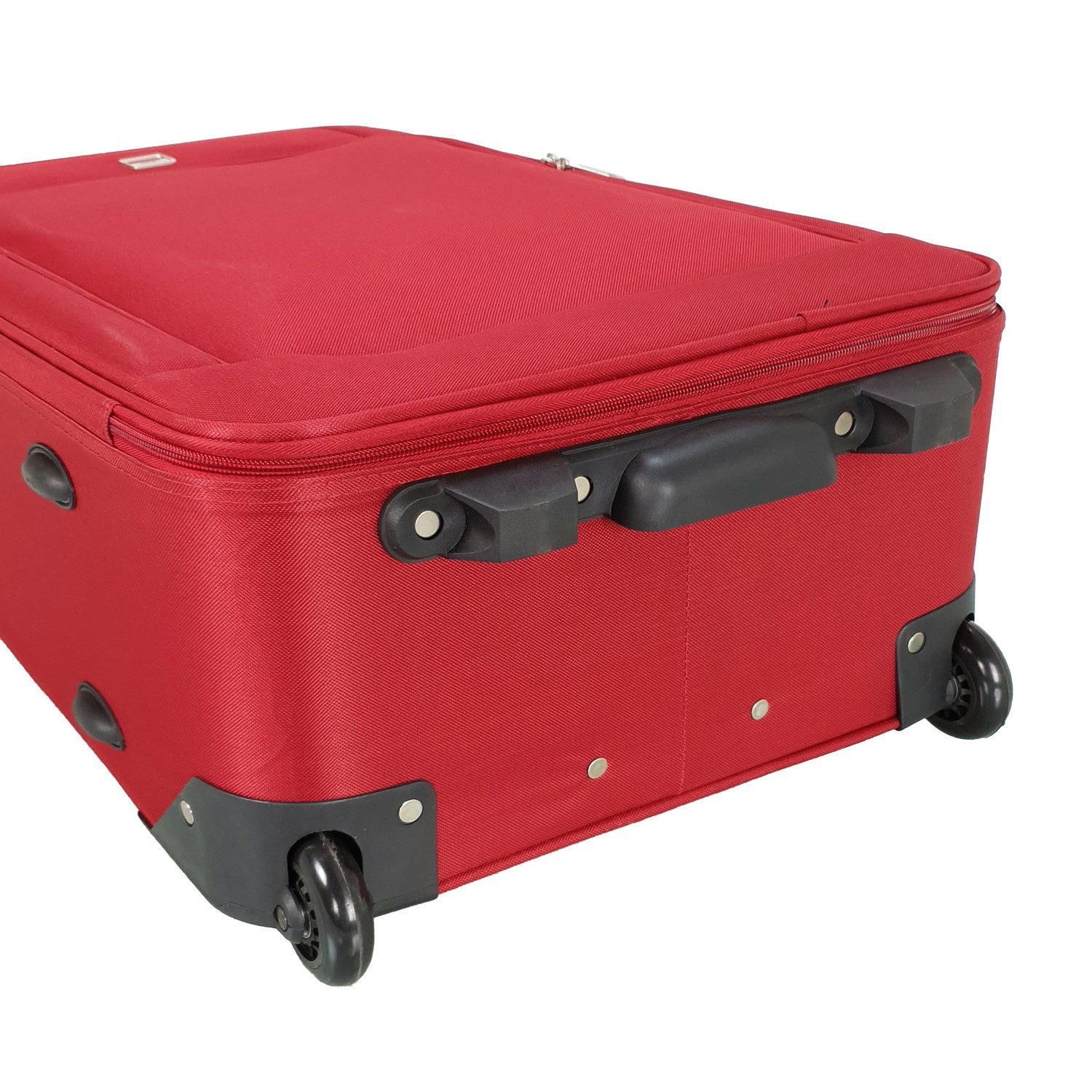 2er SIGN Kofferset Design Stoffkoffer (4er German leichter Set) rot Rollen Koffer