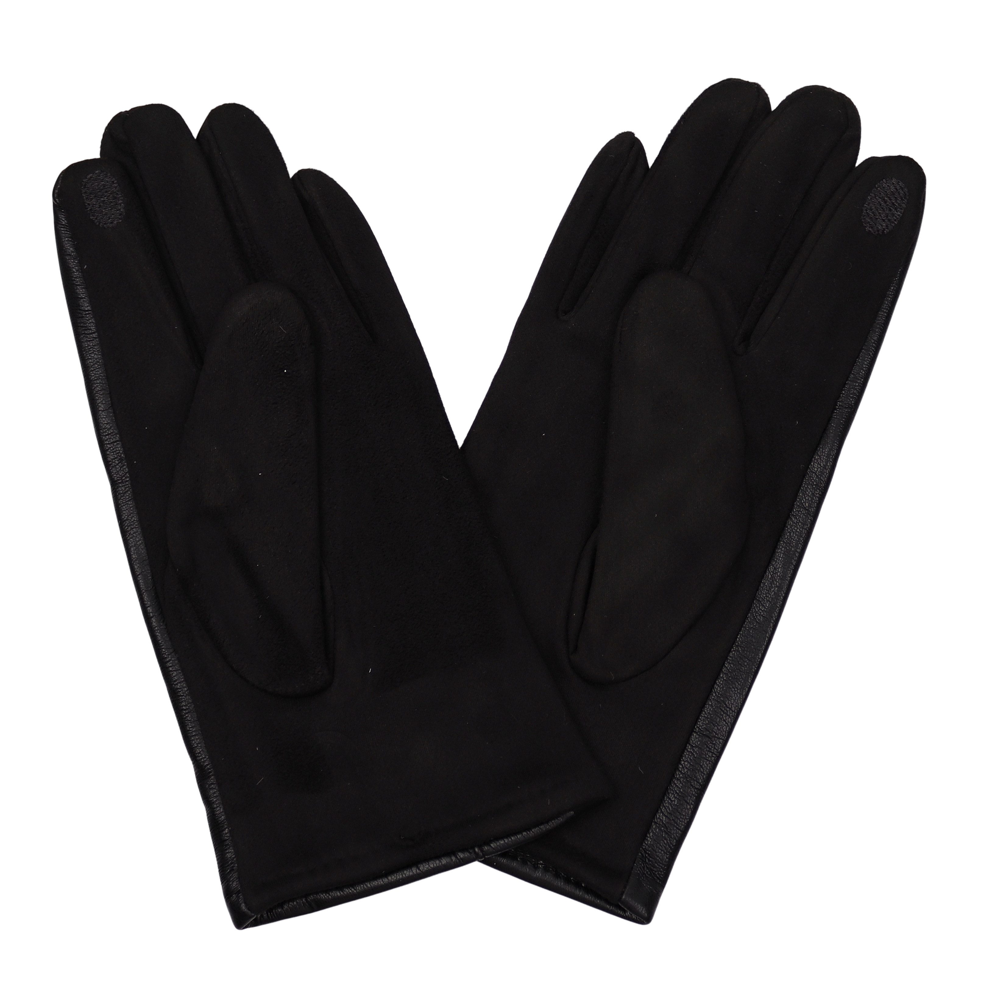 MIRROSI PU-Handschuhe Herren Hochwertiges Kunstleder, warm gefüttert (Einhe günstig online kaufen