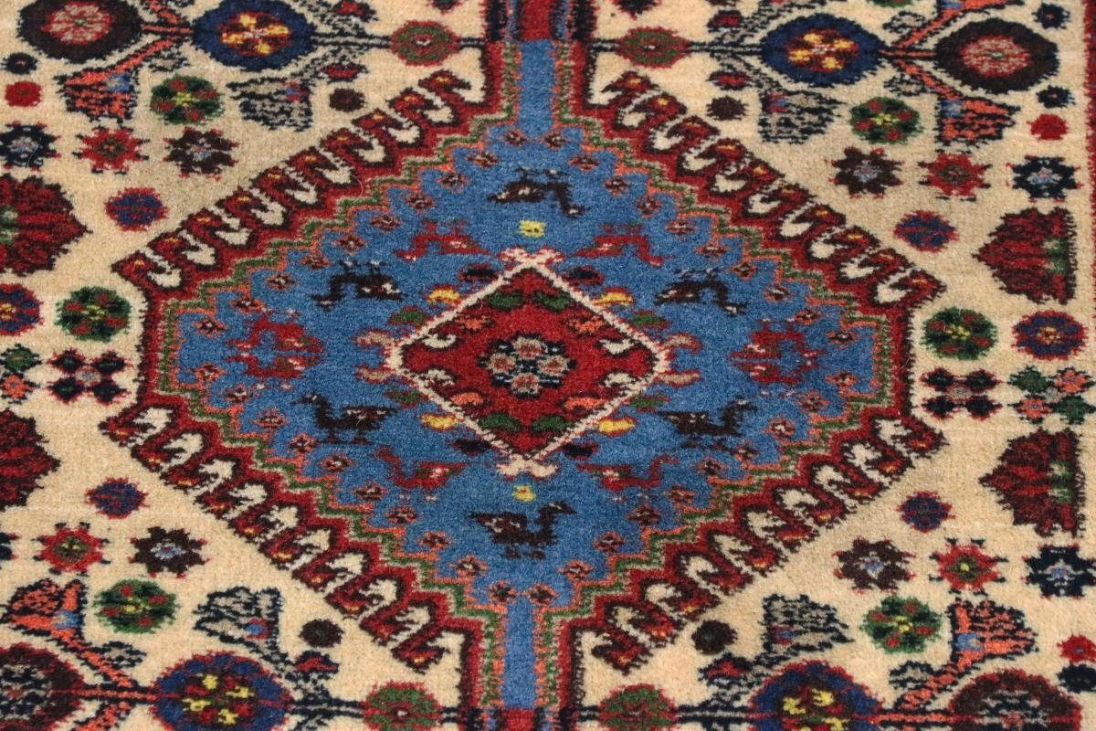 Orientteppich Yalameh Aliabad 58x151 Perserteppich, Handgeknüpfter Orientteppich Nain mm 12 Höhe: rechteckig, Trading, 