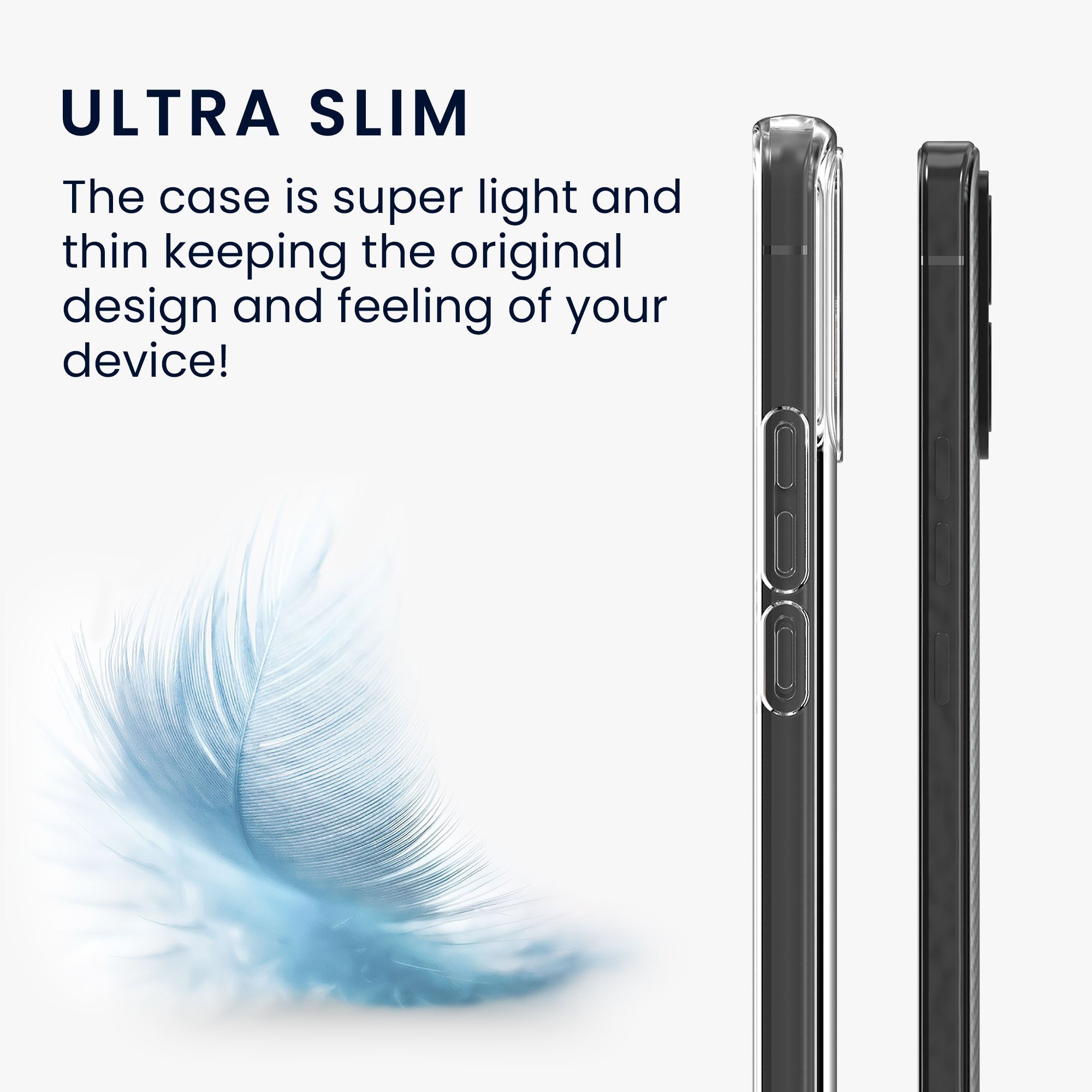 kwmobile Handyhülle Hülle für Motorola ThinkPhone, Silikon Handyhülle transparent - Handy Case gummiert