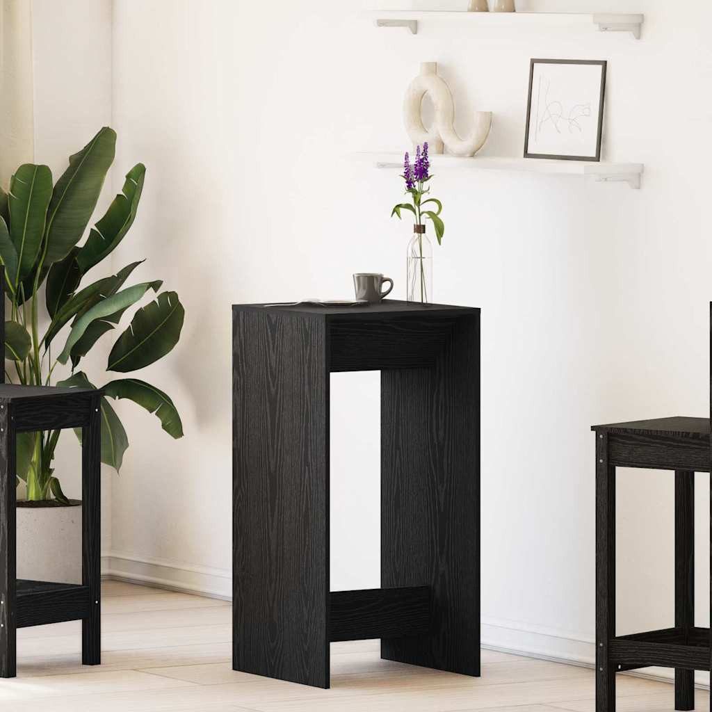 vidaXL Esstisch Bartisch 51 x 50 x 103,5 cm Holzwerkstoff Schwarz Eichen-Optik (1-St)