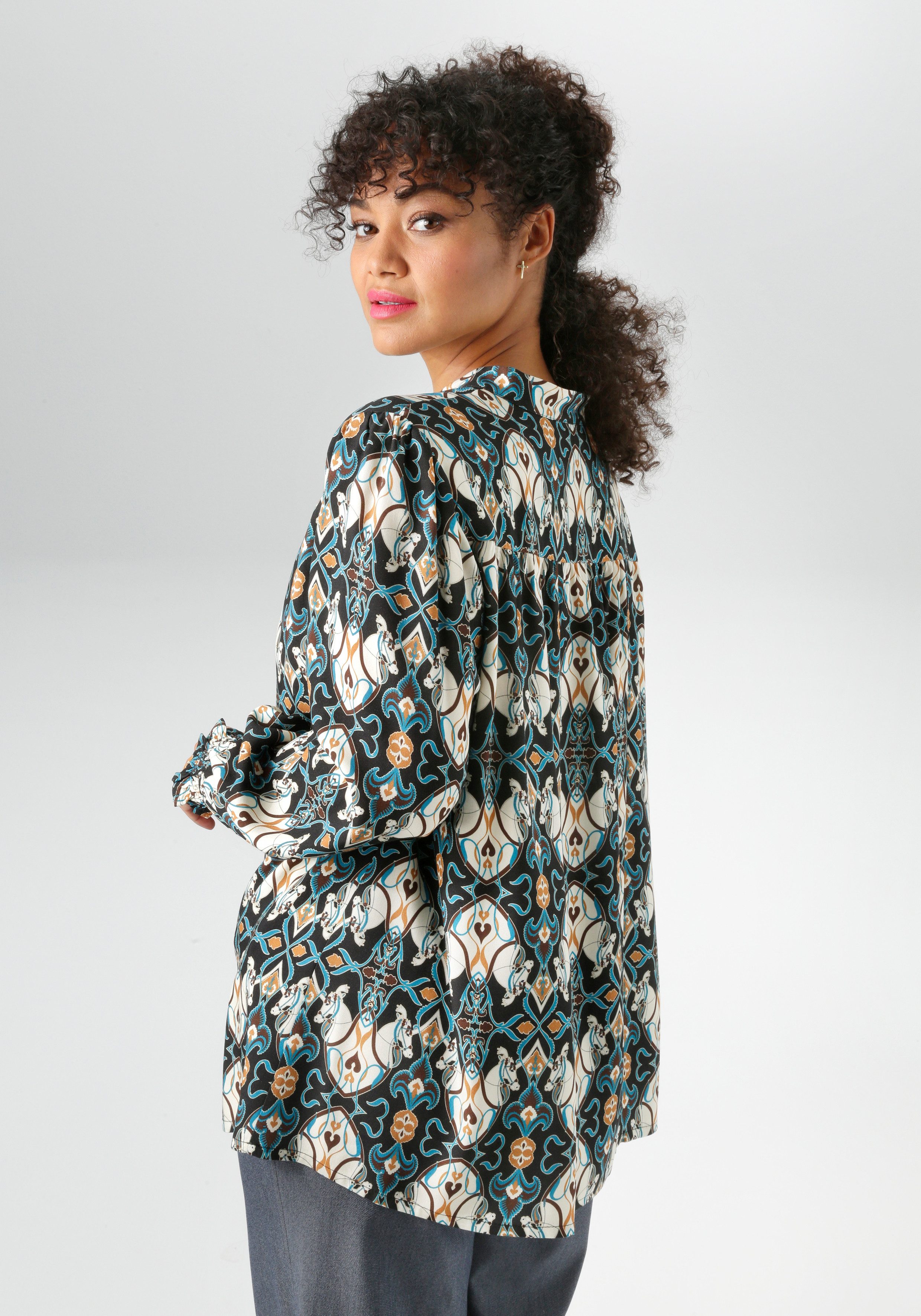 Aniston PLUS Schlupfbluse aus weich fließender Viskose günstig online kaufen