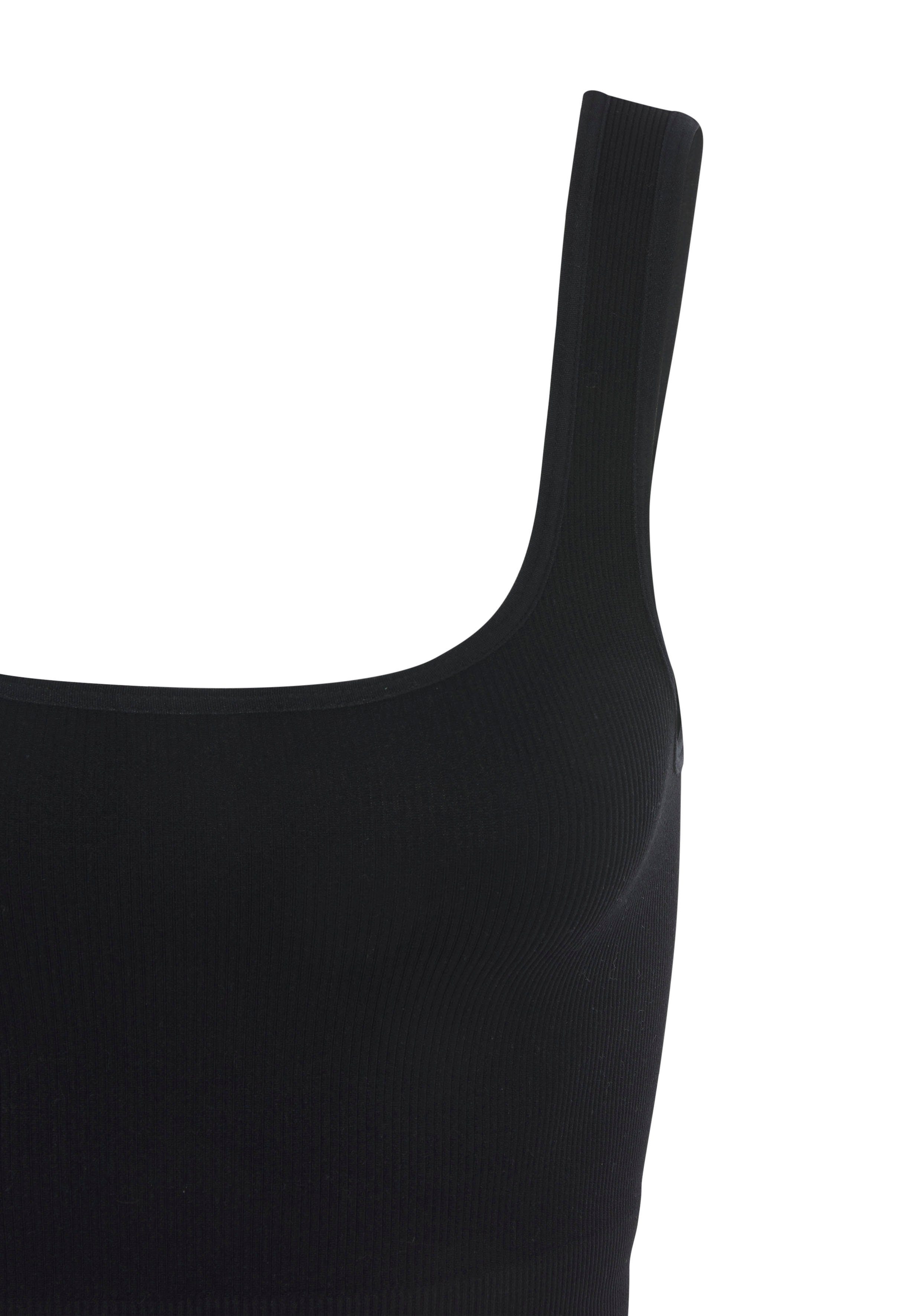 LASCANA Crop-Top Seamless Top mit Rippstruktur