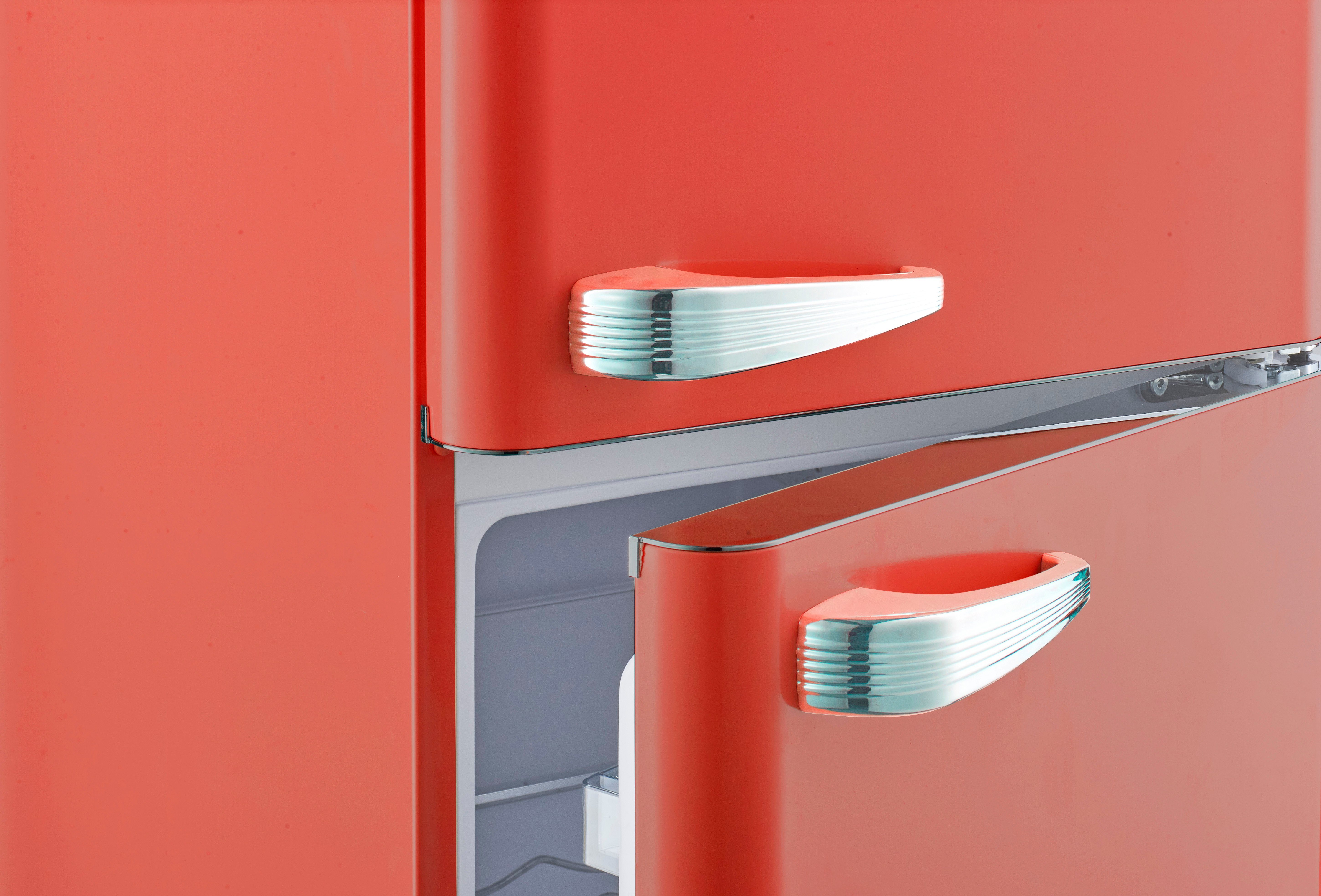 Wolkenstein Kühl-/Gefrierkombination KG250.4RT FR, 177.5 cm hoch, 54.5 cm breit, freistehend Vintagedesign Retro Kühlgerät