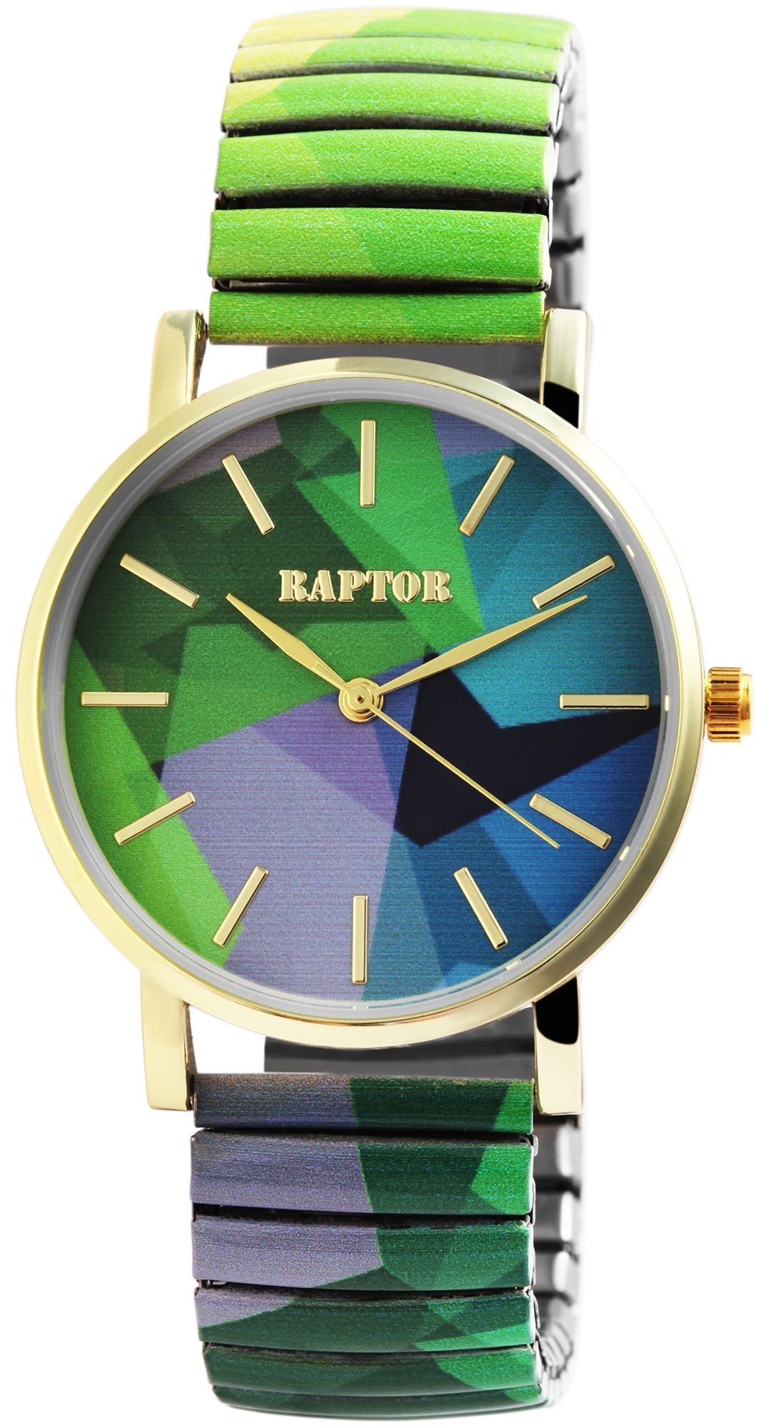 Raptor Quarzuhr Colorful Edition mit Edelstahlzugarmband, 3 ATM, Mineralgla günstig online kaufen