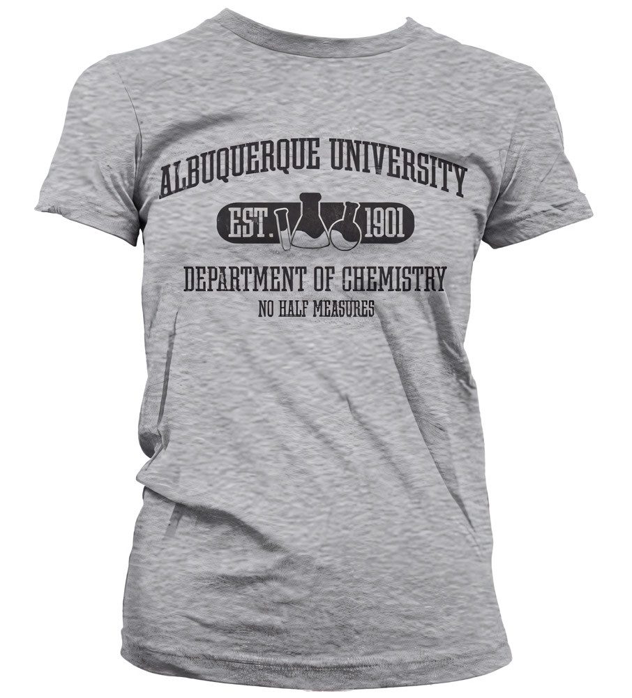 Breaking Bad T-Shirt Albuquerque University Dept Of Chemistry Girly Tee