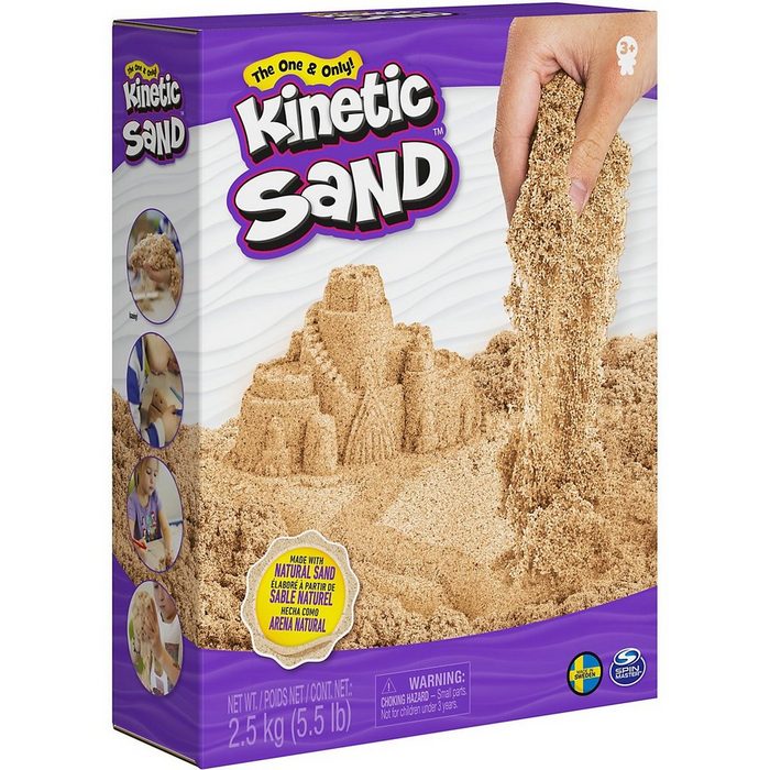 Spin Master Spielsand Kinetic Sand Naturbraun 2 5 kg