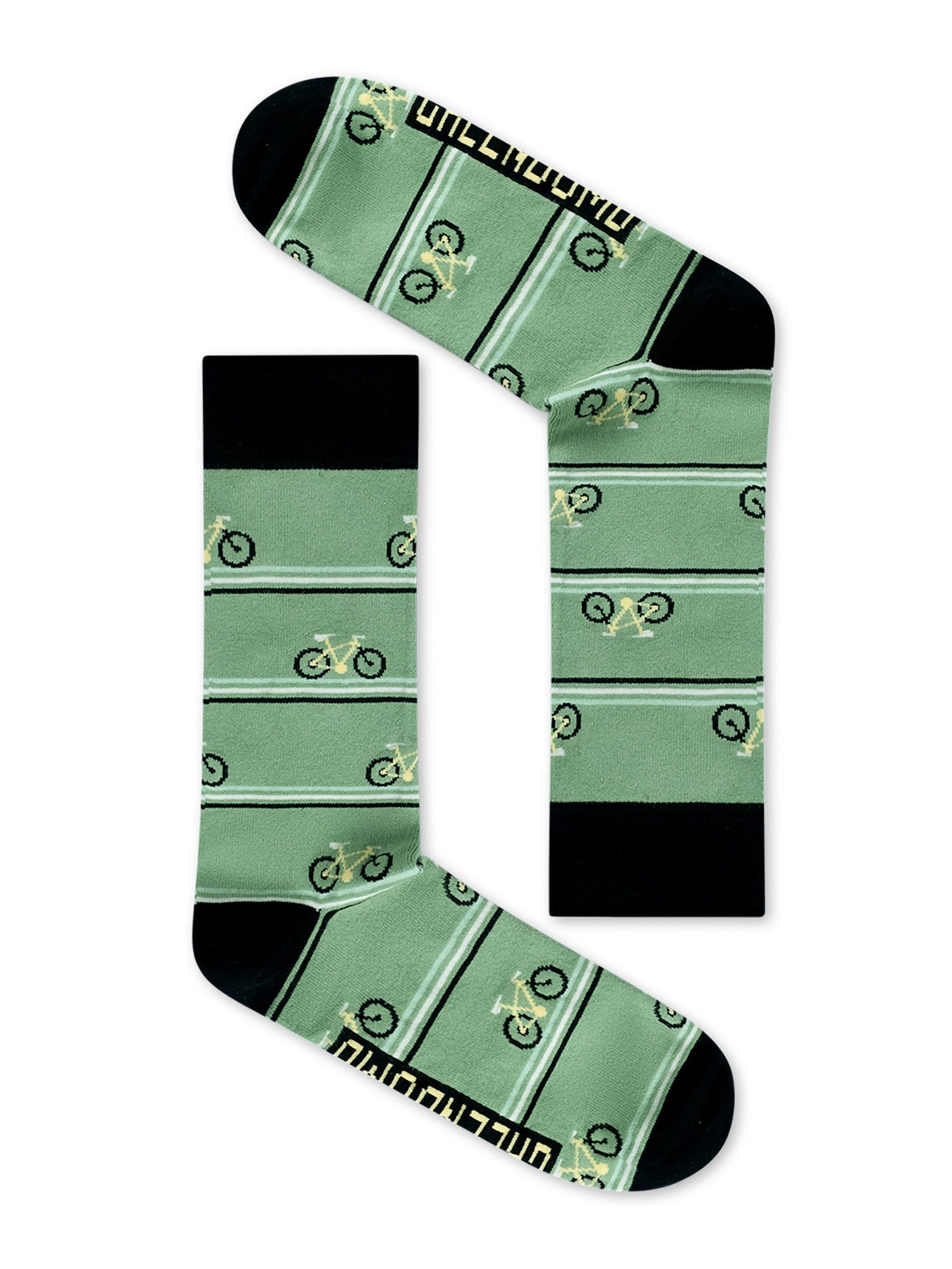 GreenBomb Socken Socks Bike Triple Stripes Bio-Baumwoll-Mix, Polyamid, Elasthan, kreative Designs