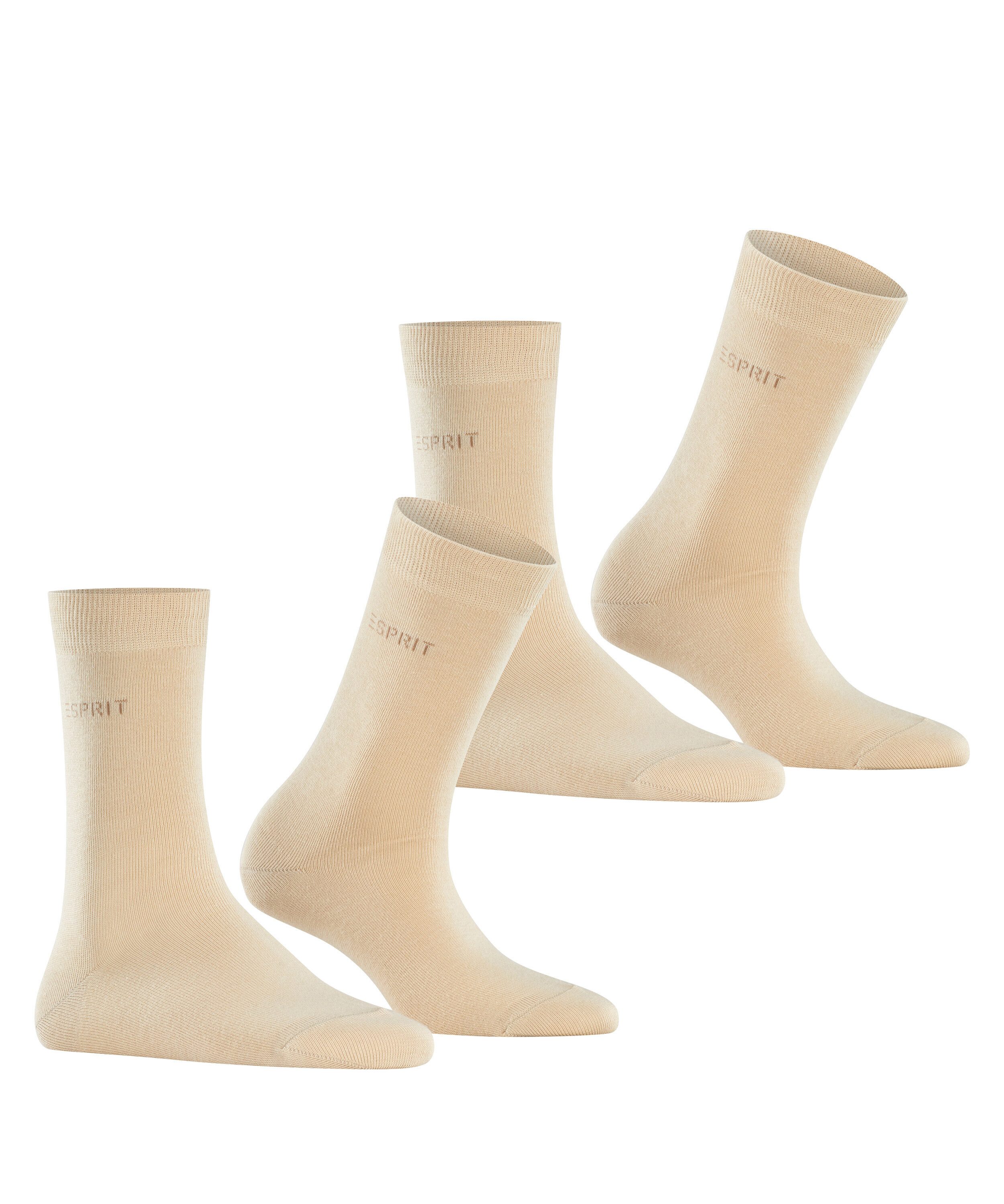 Esprit Damen Socken Uni 2er Pack günstig online kaufen