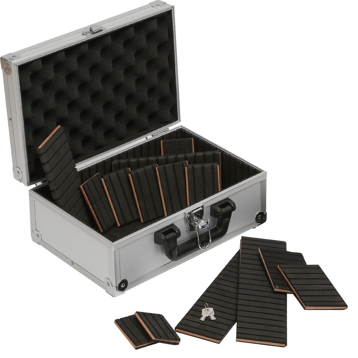 GORANDO Aufbewahrungsbox Transportkoffer BASIC S Lagerkoffer Werkzeugkoffer Schaumstoffpolster