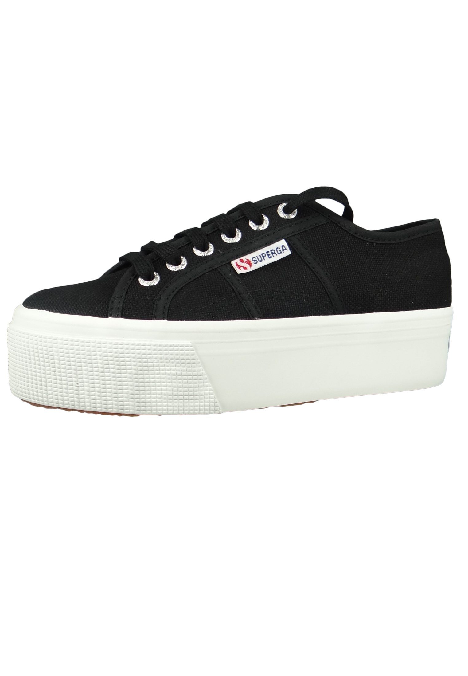 Superga S9111LW F83 Black-Fwhite Sneaker