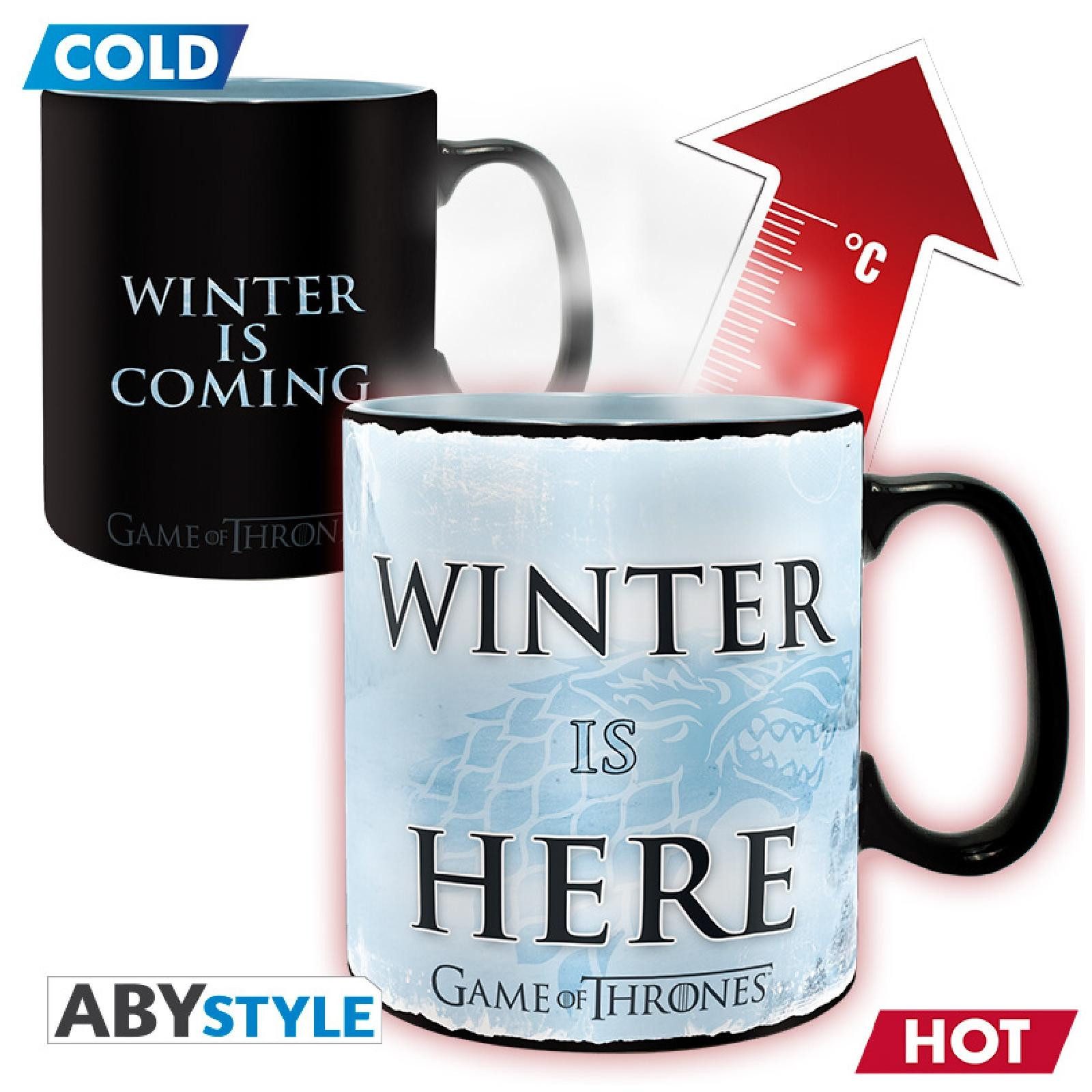 ABYstyle Tasse GAME OF THRONES - Tasse Heat Change - 460 ml - Winter is here - box