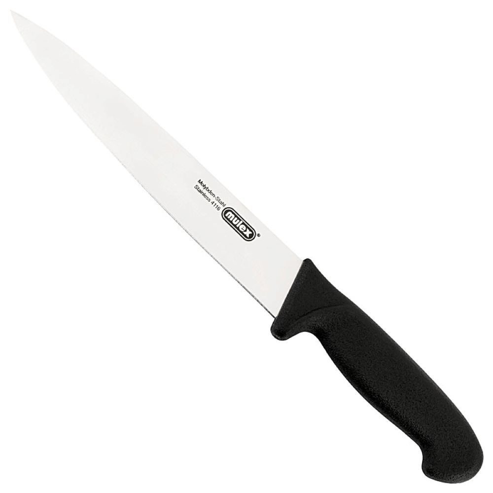 Mulex Kochmesser 20,5 cm - spitz zulaufend, Kochmesser, extra scharf, widerstandsfähig, langlebig, rostfrei