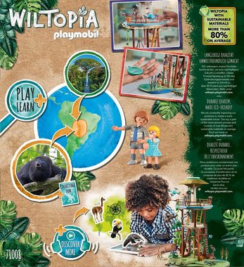 Playmobil® Konstruktions-Spielset Wiltopia - Forschungsturm mit Kompass (71008), Wiltopia, (203 St), teilweise aus recyceltem Material; Made in Europe