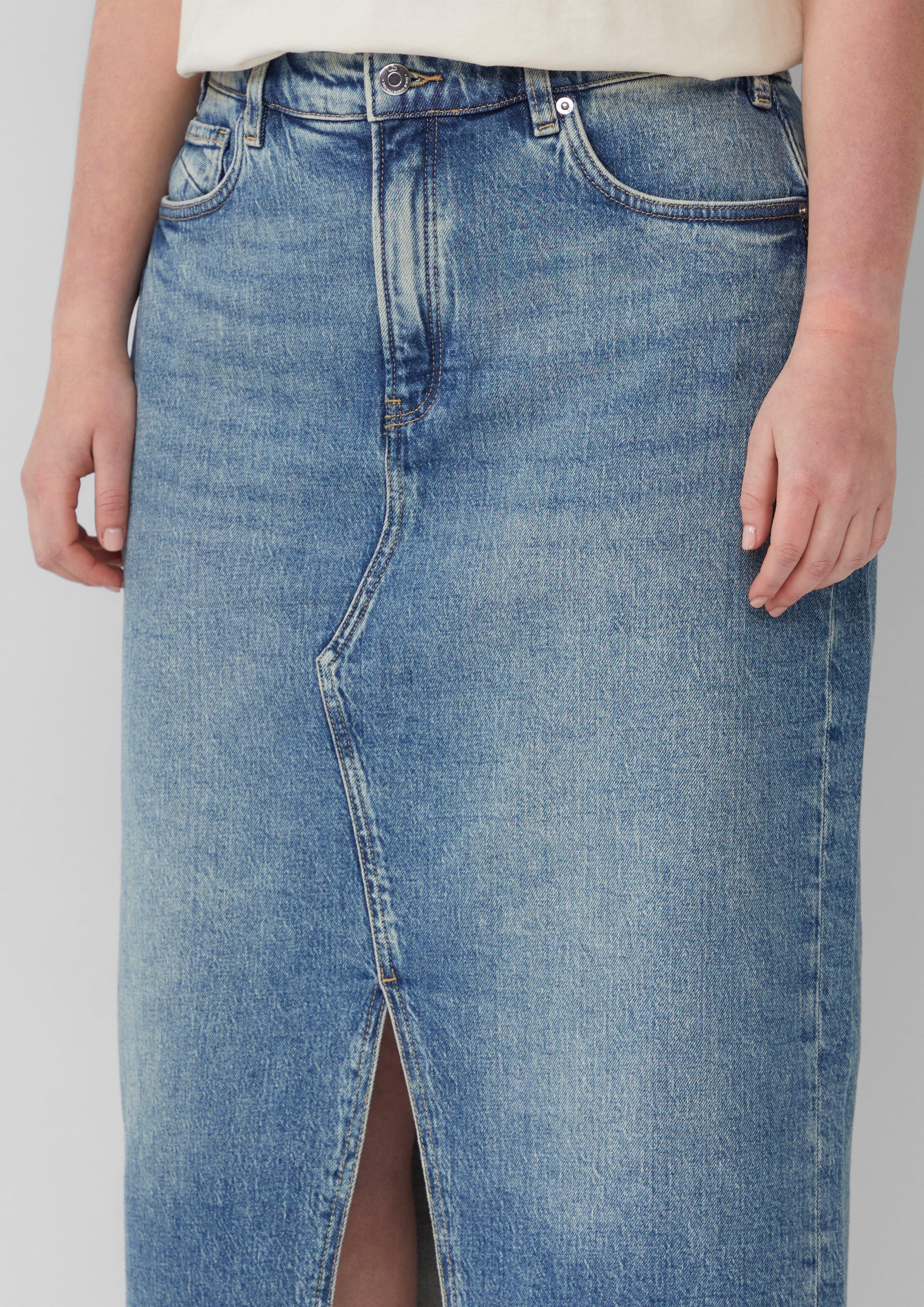 QS Jeansrock Denim Midi-Rock günstig online kaufen