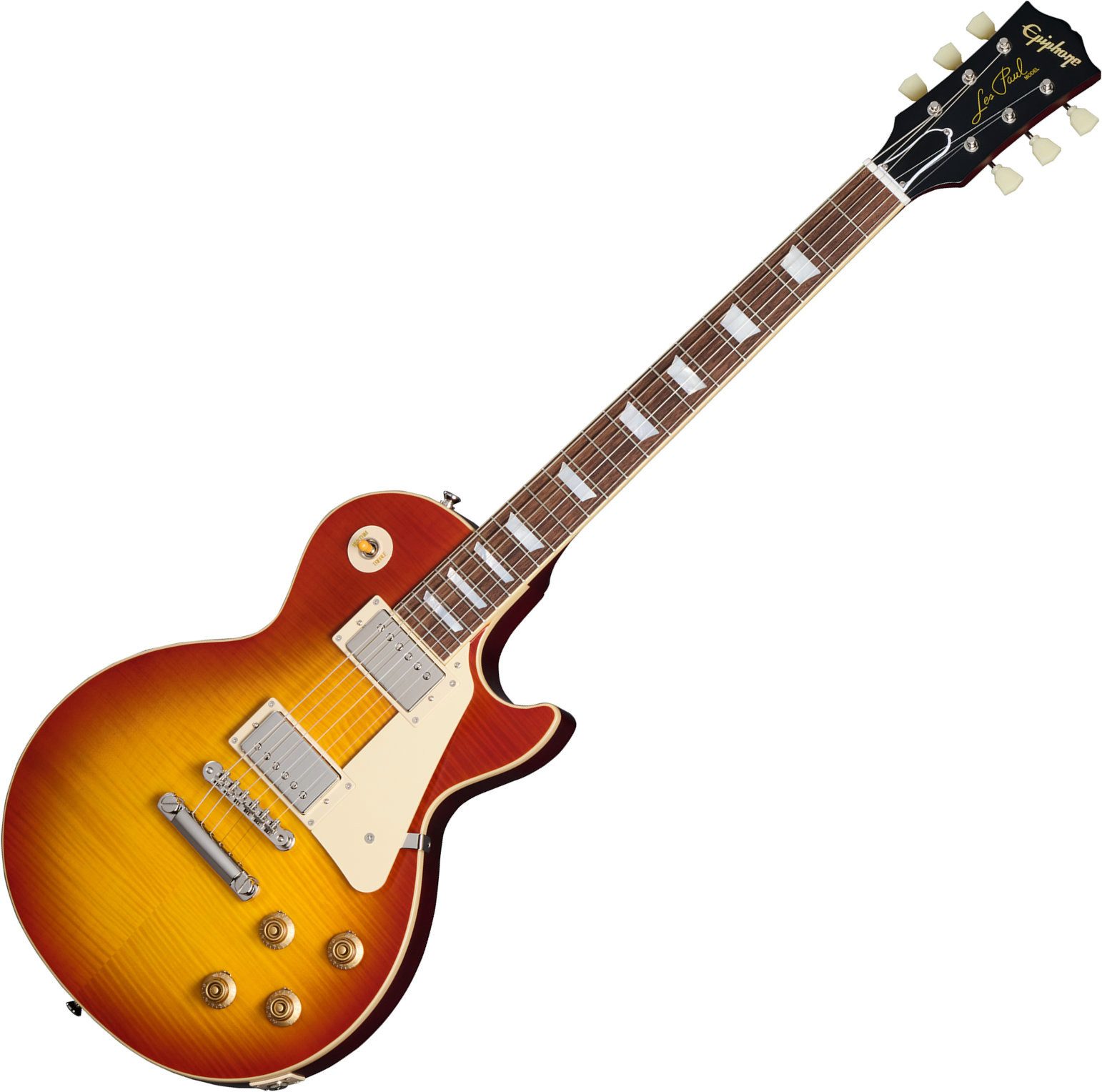 Epiphone E-Gitarre IGC 1959 Les Paul Standard Washed Cherry Sunburst VOS, Exklusive E-Gitarre inklusive Koffer