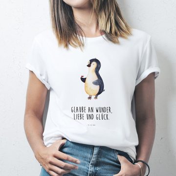 Mr. & Mrs. Panda T-Shirt Pinguin Marienkäfer - Weiß - Geschenk, Tshirt, Männer, Lebensfreude, (1-tlg)