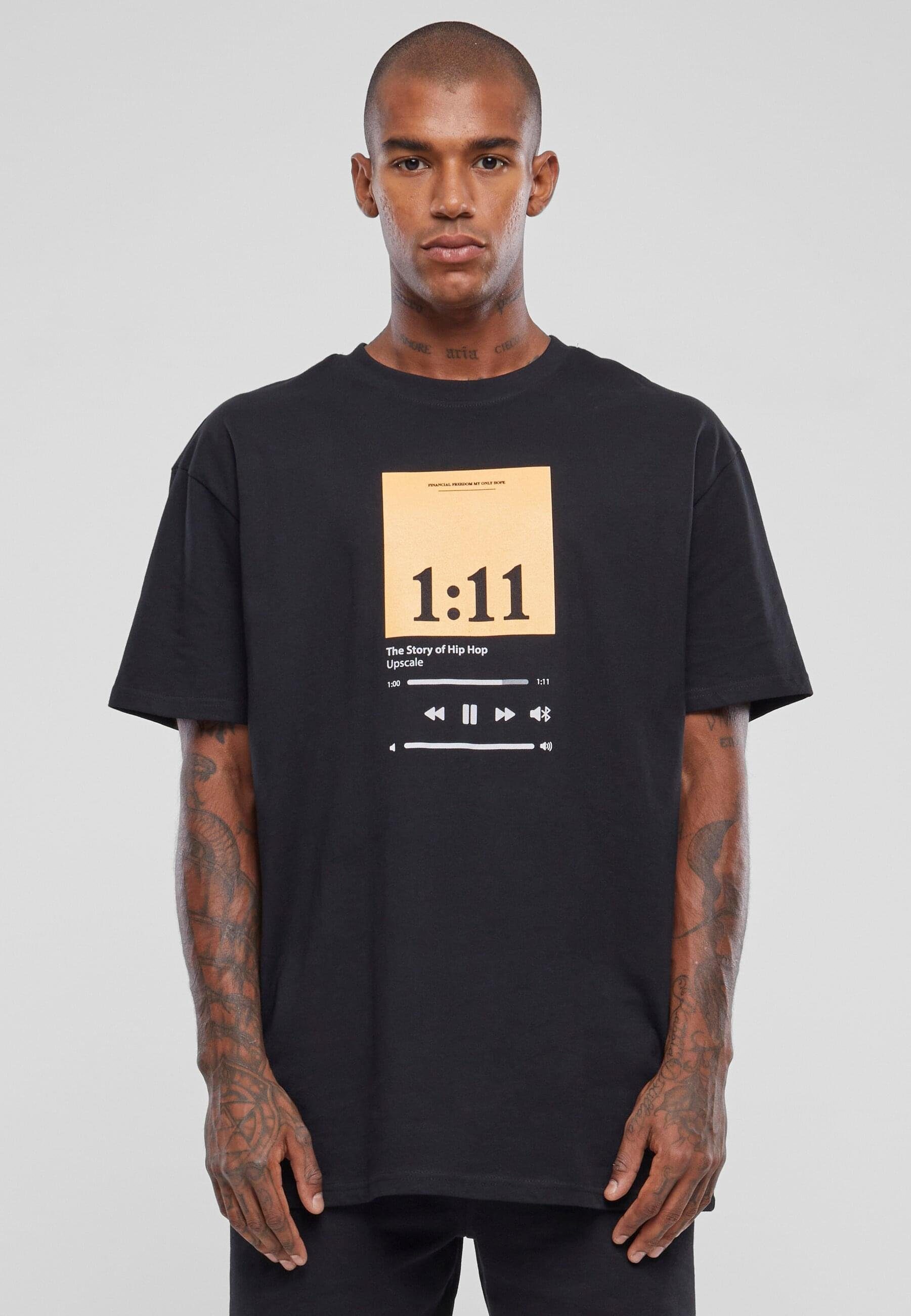 Tee Herren Mister by black 1:11 T-Shirt (1-tlg) Tee Upscale Oversize