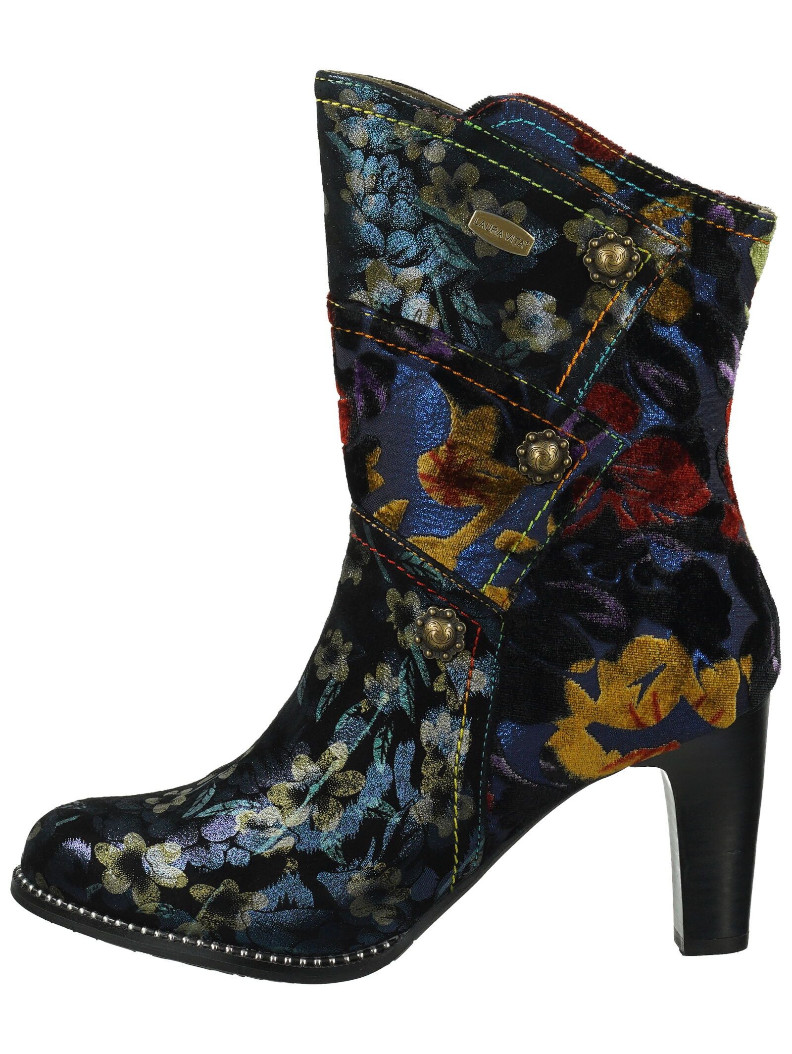 LAURA VITA LAURA VITA Stiefelette Leder/Textil High-Heel-Stiefelette