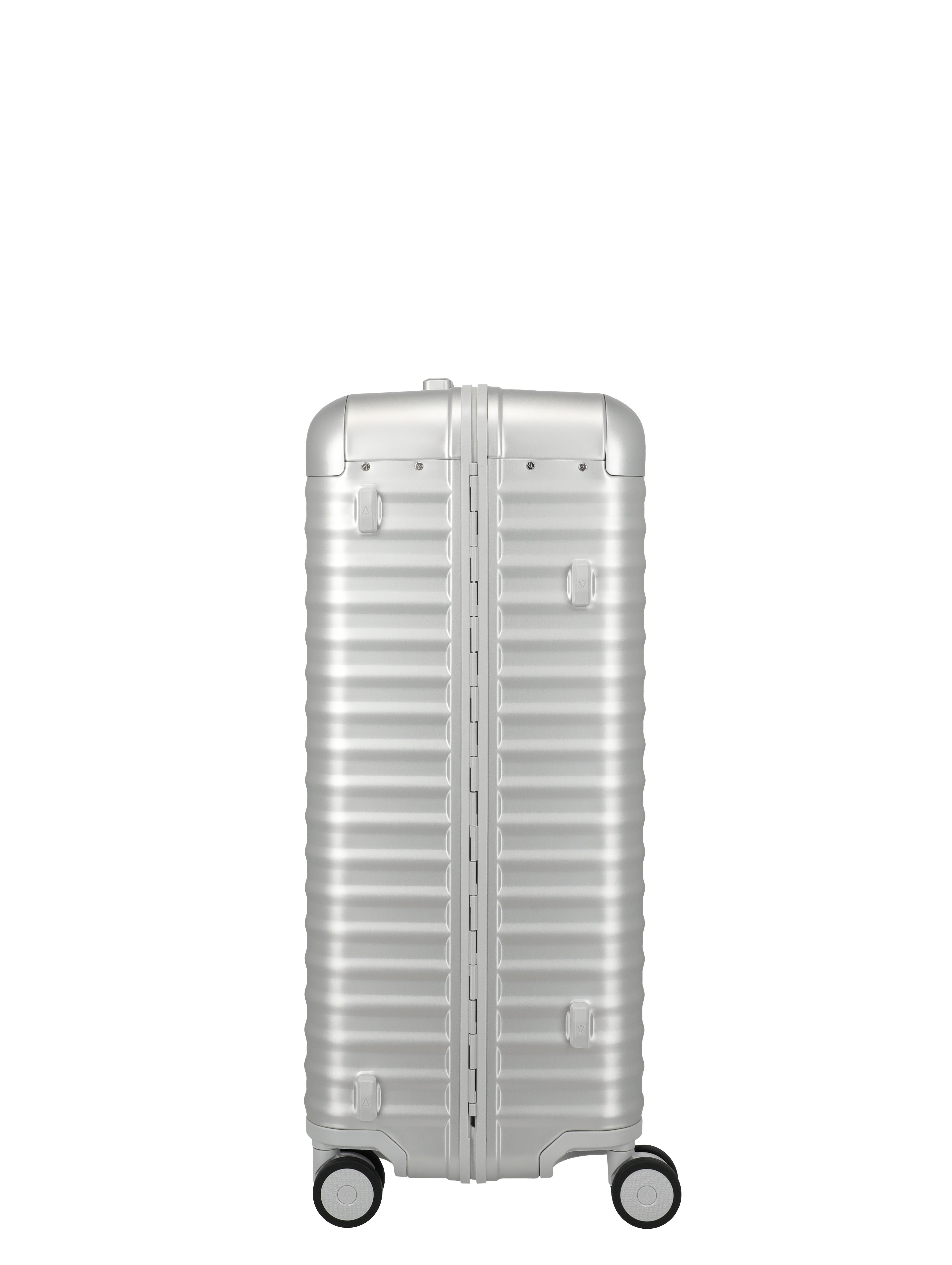 TITAN - Made in Germany Trolley ETERNITY Aluminium Koffer, 4 Rollen, TSA-Rahmenverschluss, smarte Innenaufteilung & Flüsterrollen