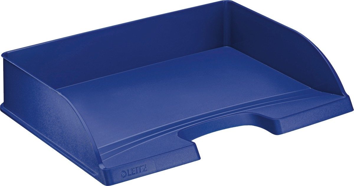 LEITZ Briefablage Briefablage Standard Plus A4 quer blau Packung mit 5 Stück