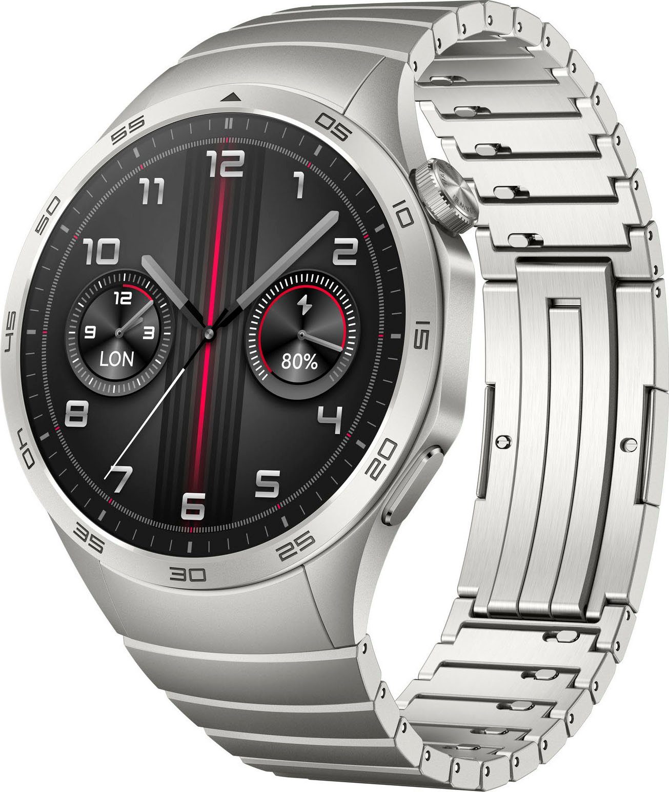 Huawei | cm/1,43 Watch GT4 46mm Titan silber Smartwatch Zoll) (3,63
