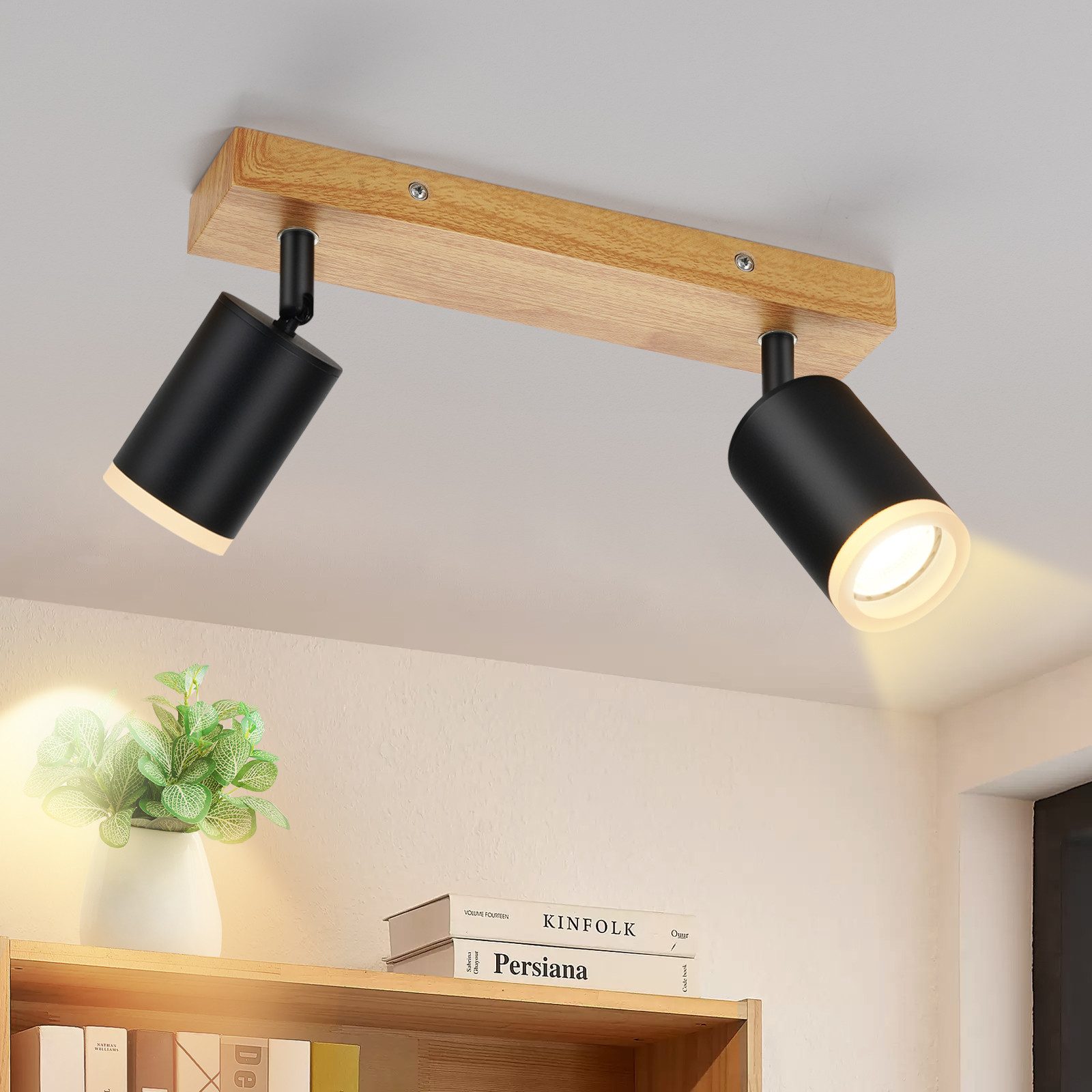 Nettlife Deckenstrahler Schwarz/Weiß Deckenspots Küchenlampe GU10 günstig online kaufen