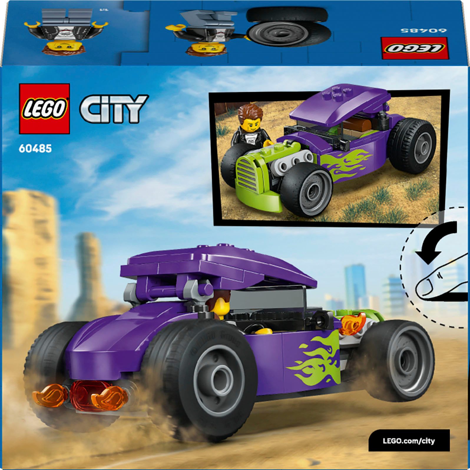 LEGO® Hot Rod (60485), LEGO City Konstruktionsspielsteine, (81 St), Made in günstig online kaufen