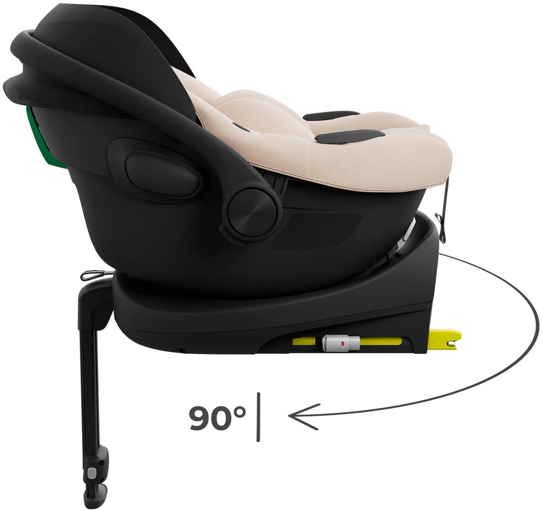 Kinderkraft Babyschale I-LITE mit ENDURA SAFE FX Basis, ab: Geburt, bis: 15 Monaten, ab: 40 cm, bis: 87 cm – Bild 4 von 5