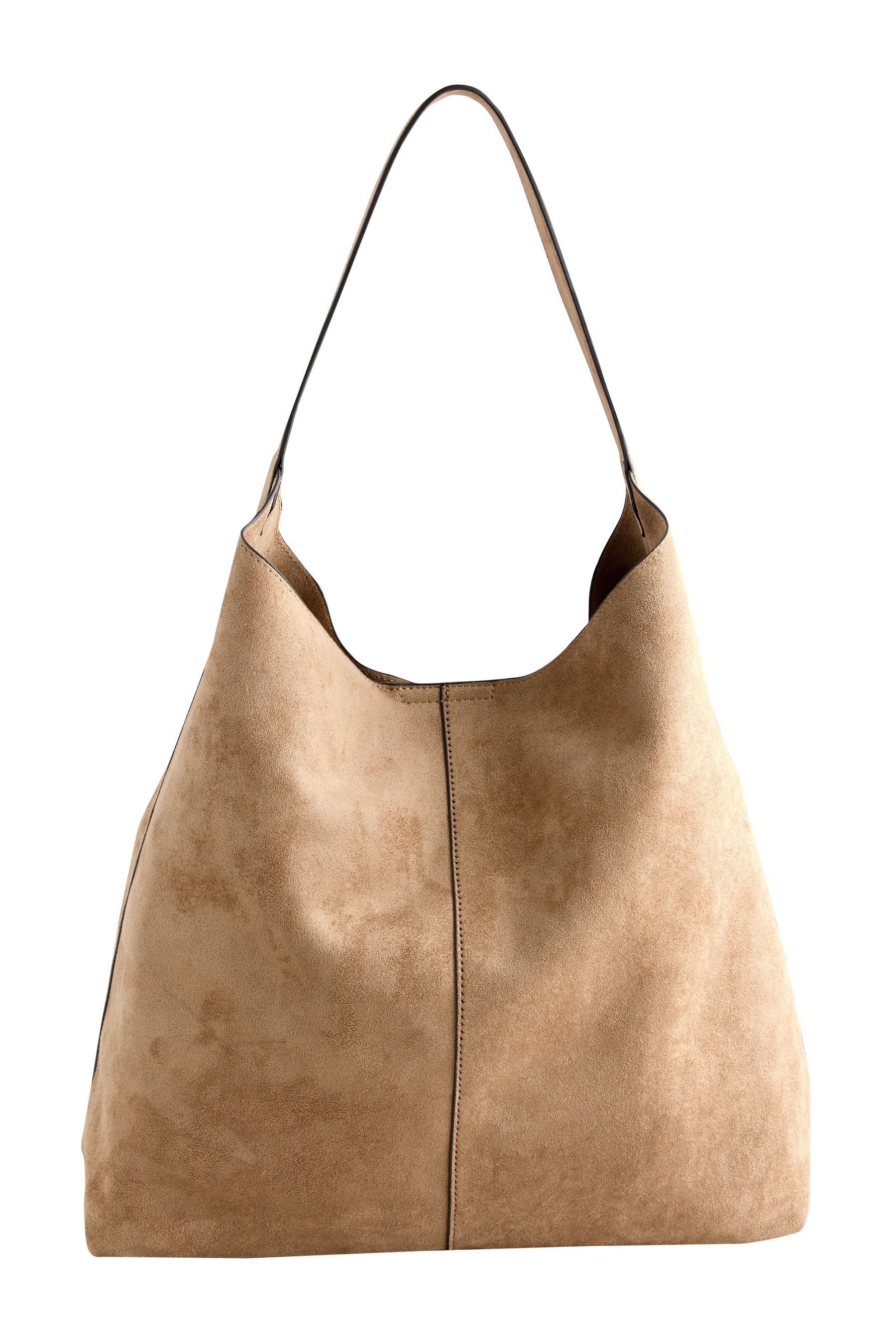 Next Umhängetasche Lässige Schultertasche aus Velourskunstleder (1-tlg)
