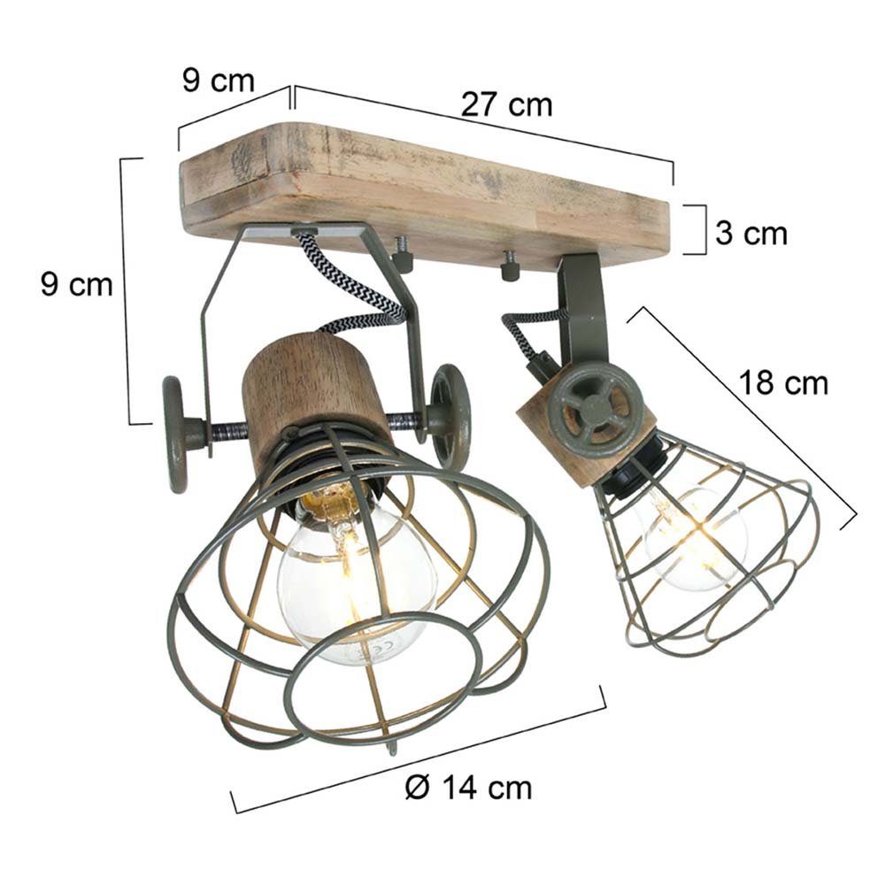 Deckenspot, Anne LED & Lampe Flammig Deckenlampe light Spotleuchte Home 2 Deckenleuchte Schlafzimmer,